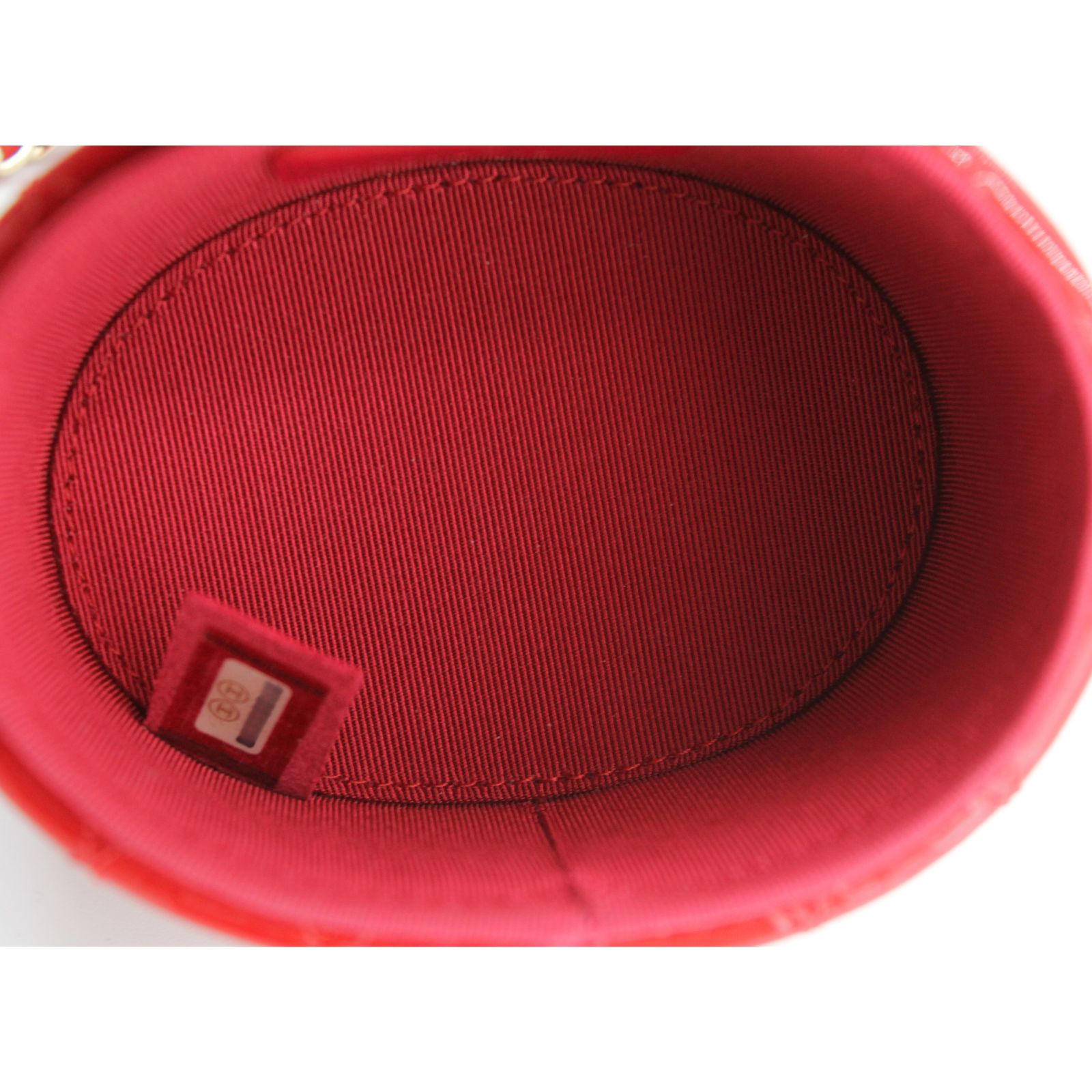 Enamel Red Vanity Bag