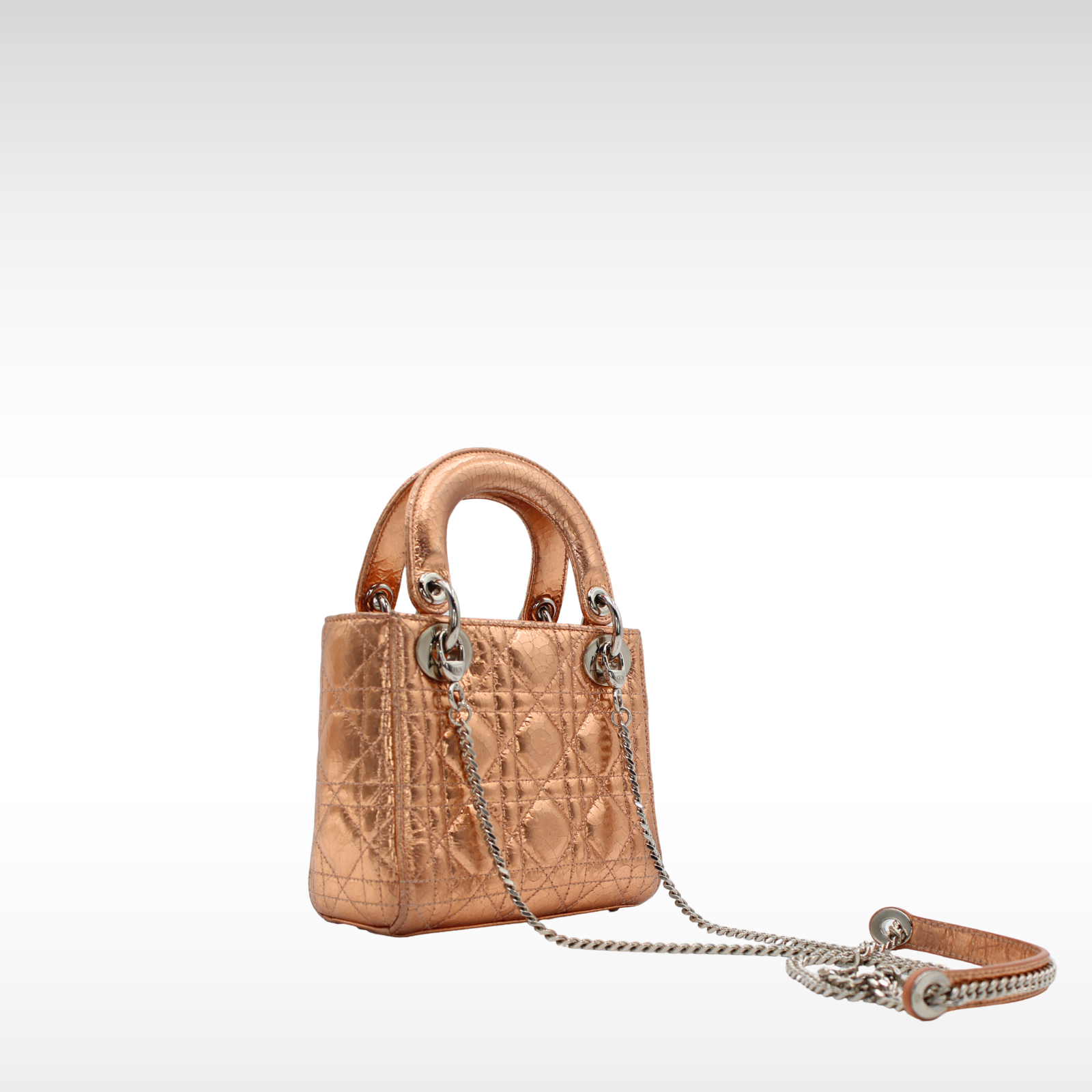 Lady Dior Mini Calf Handbag