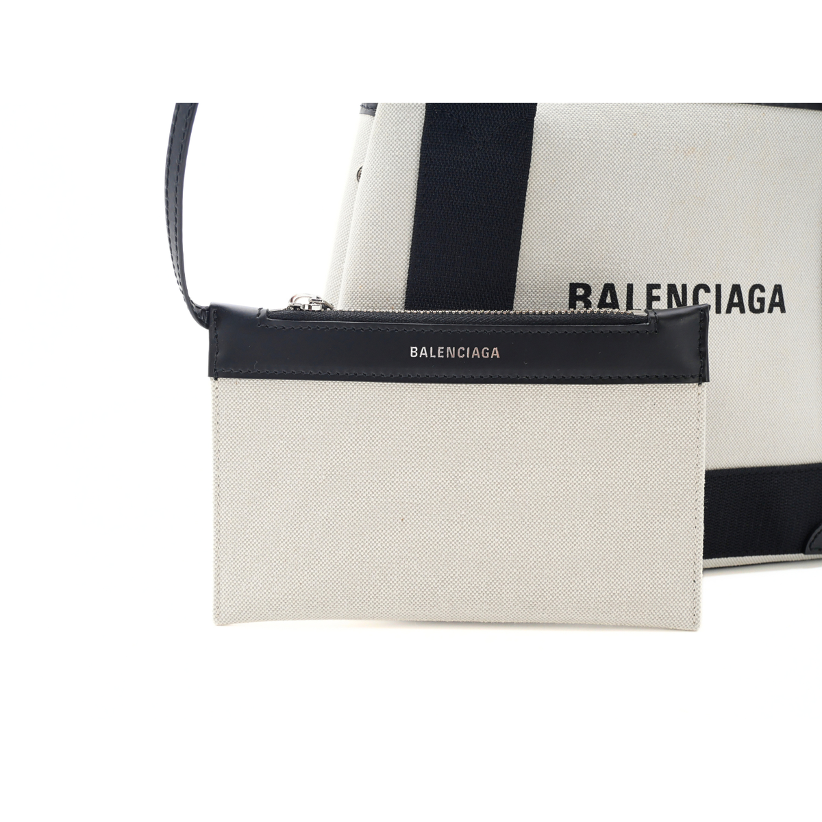 Navy Cabas XS Canvas Handbag