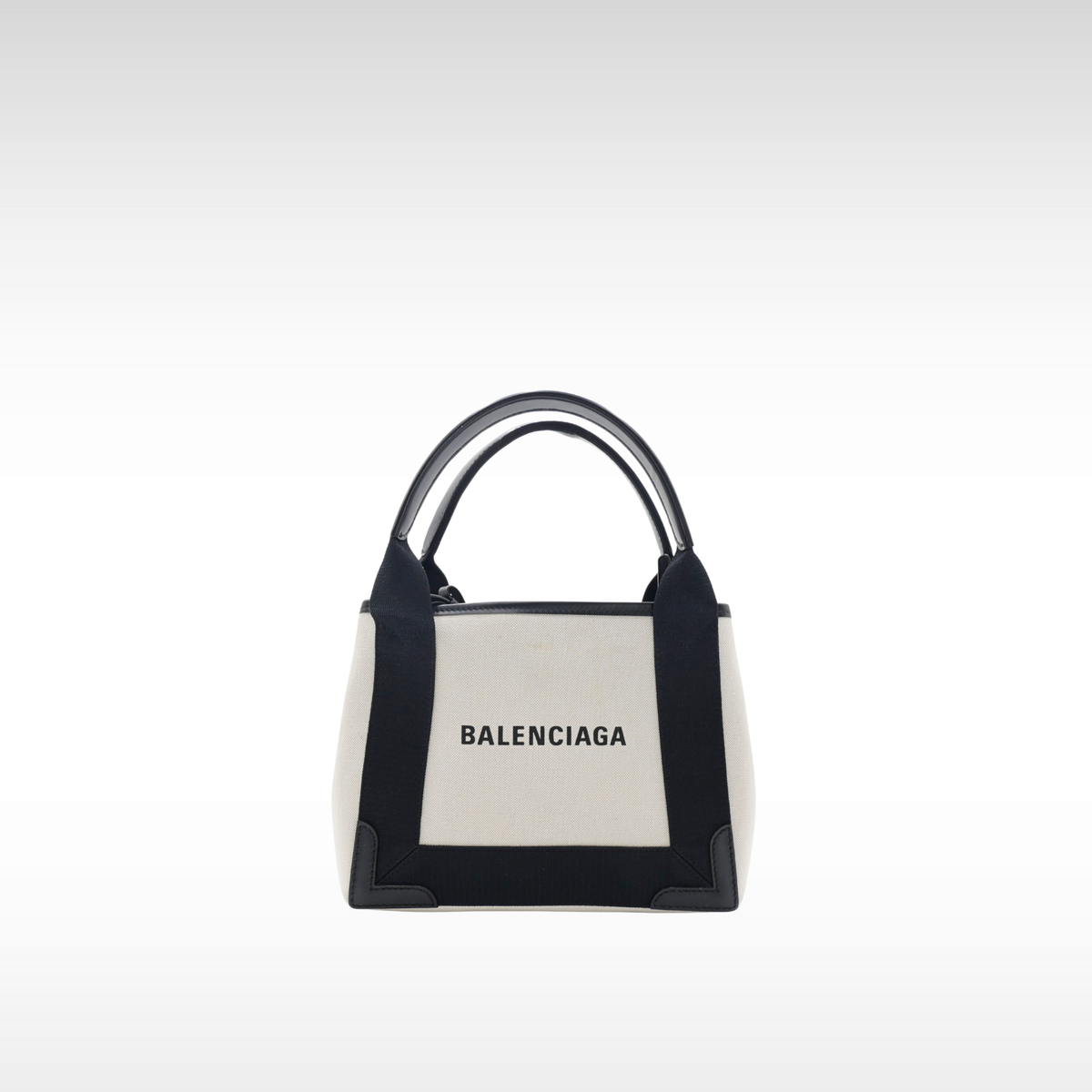 Navy Cabas XS Canvas Handbag