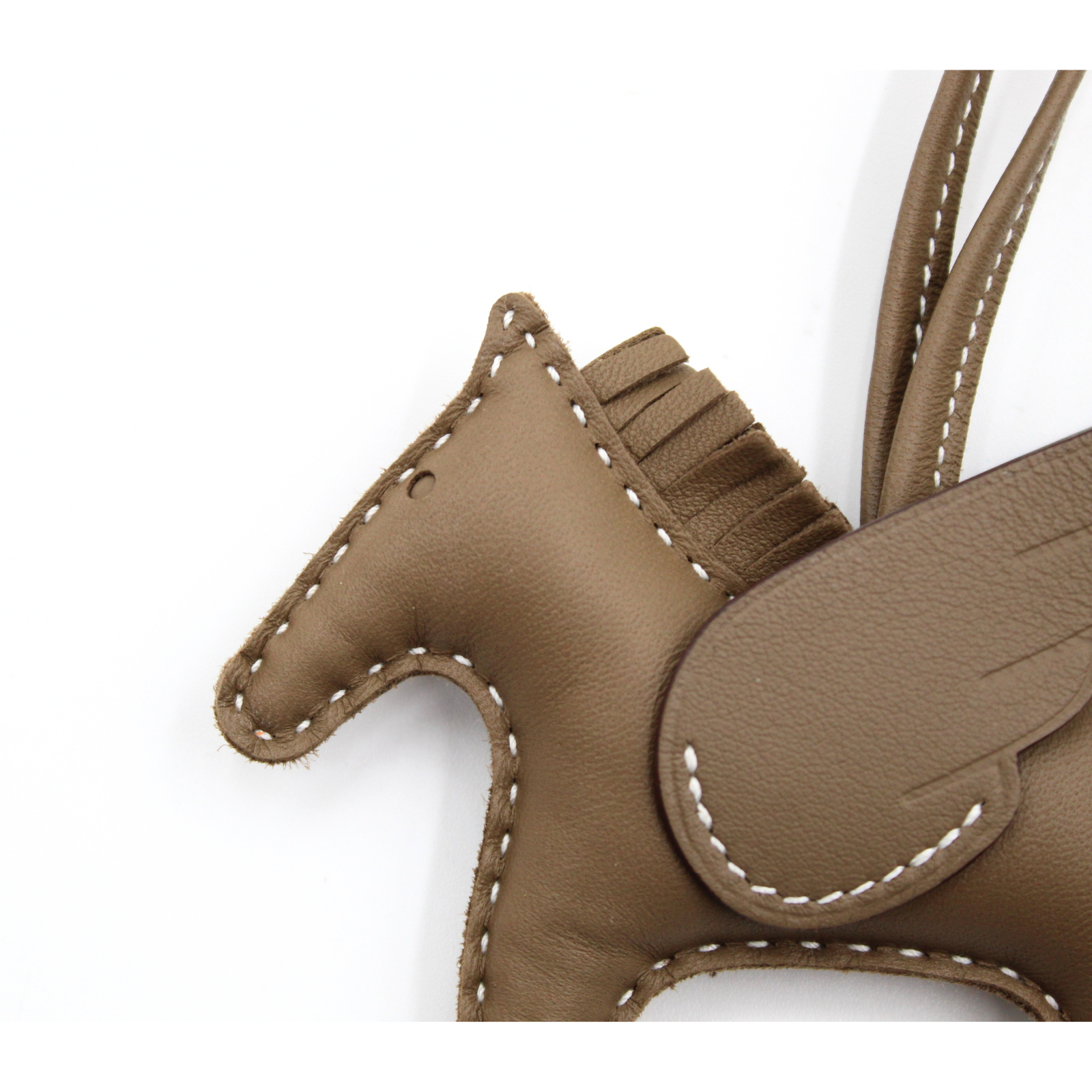 Rodeo Pegase PM Agneau Etoupe Bag Charm