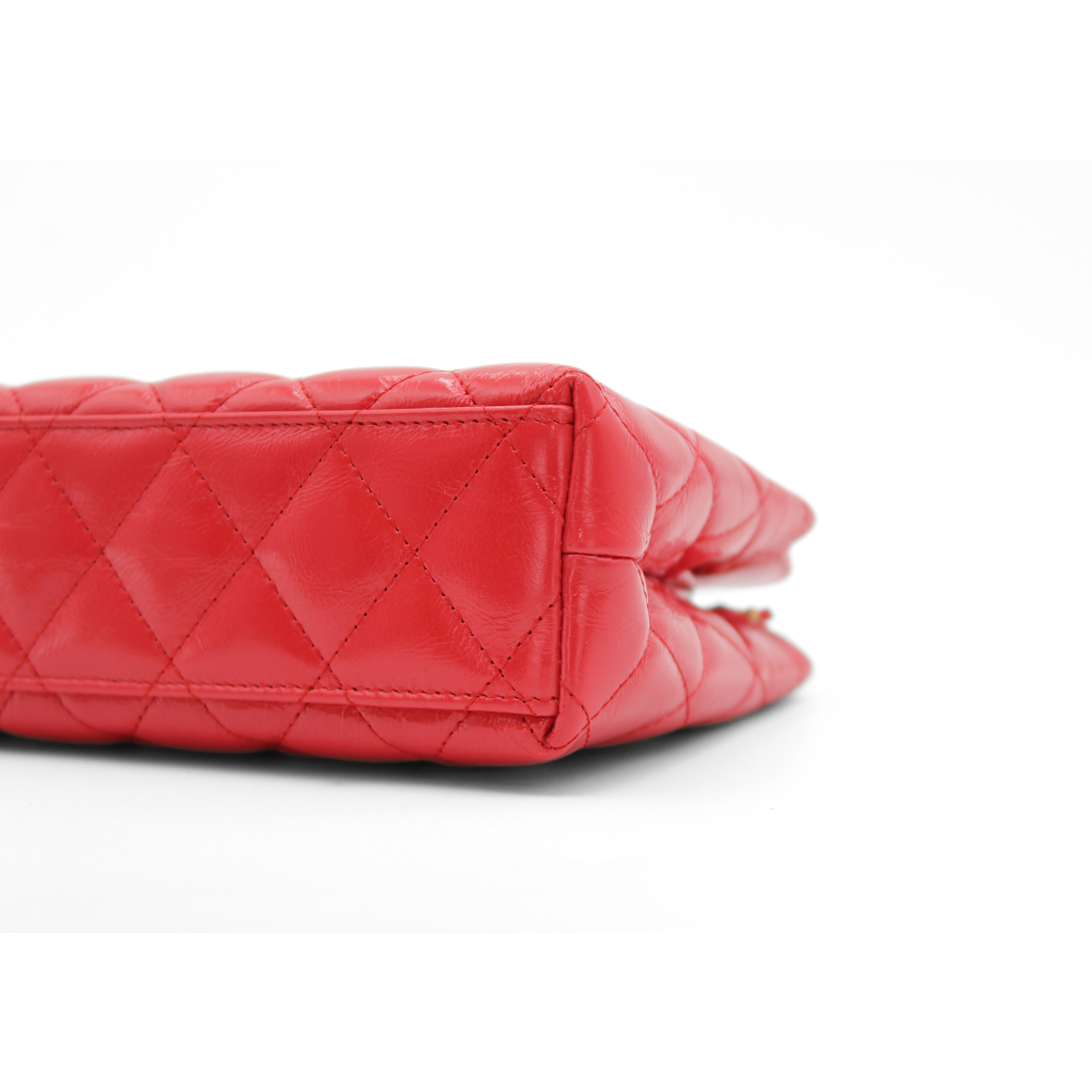 Shopping Bag Mini Calf Red Handbag