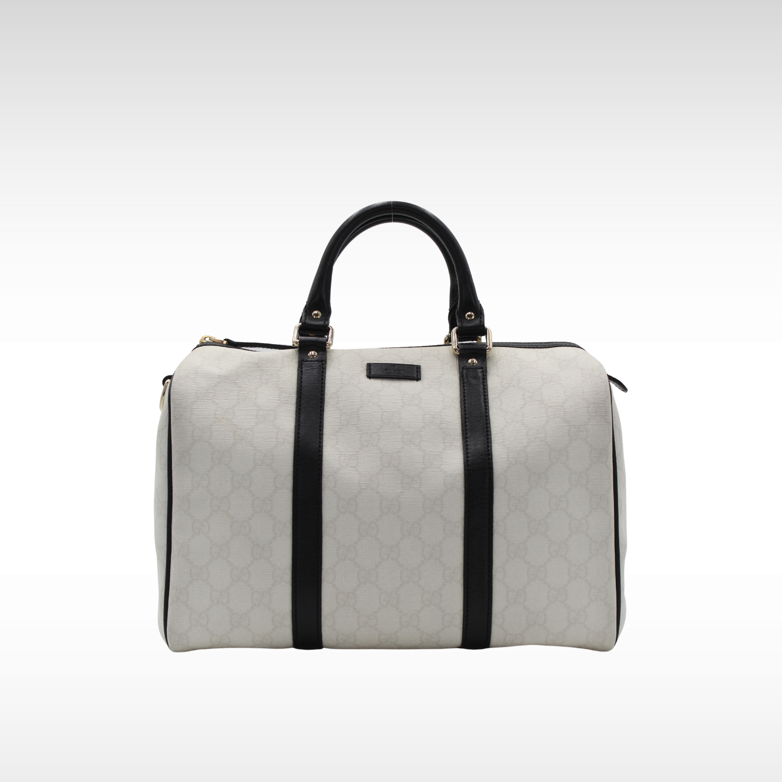 GG-Supreme Coated Canvas White Handbag