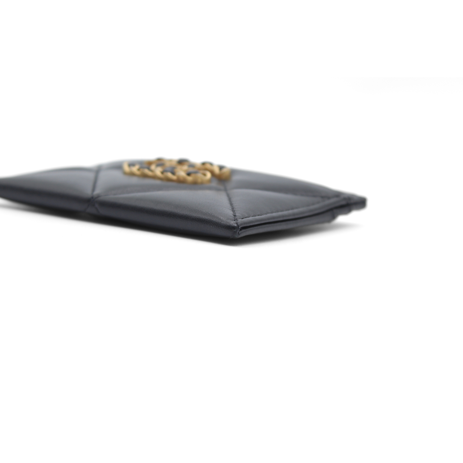Chanel 19 Lamb Black Card Case