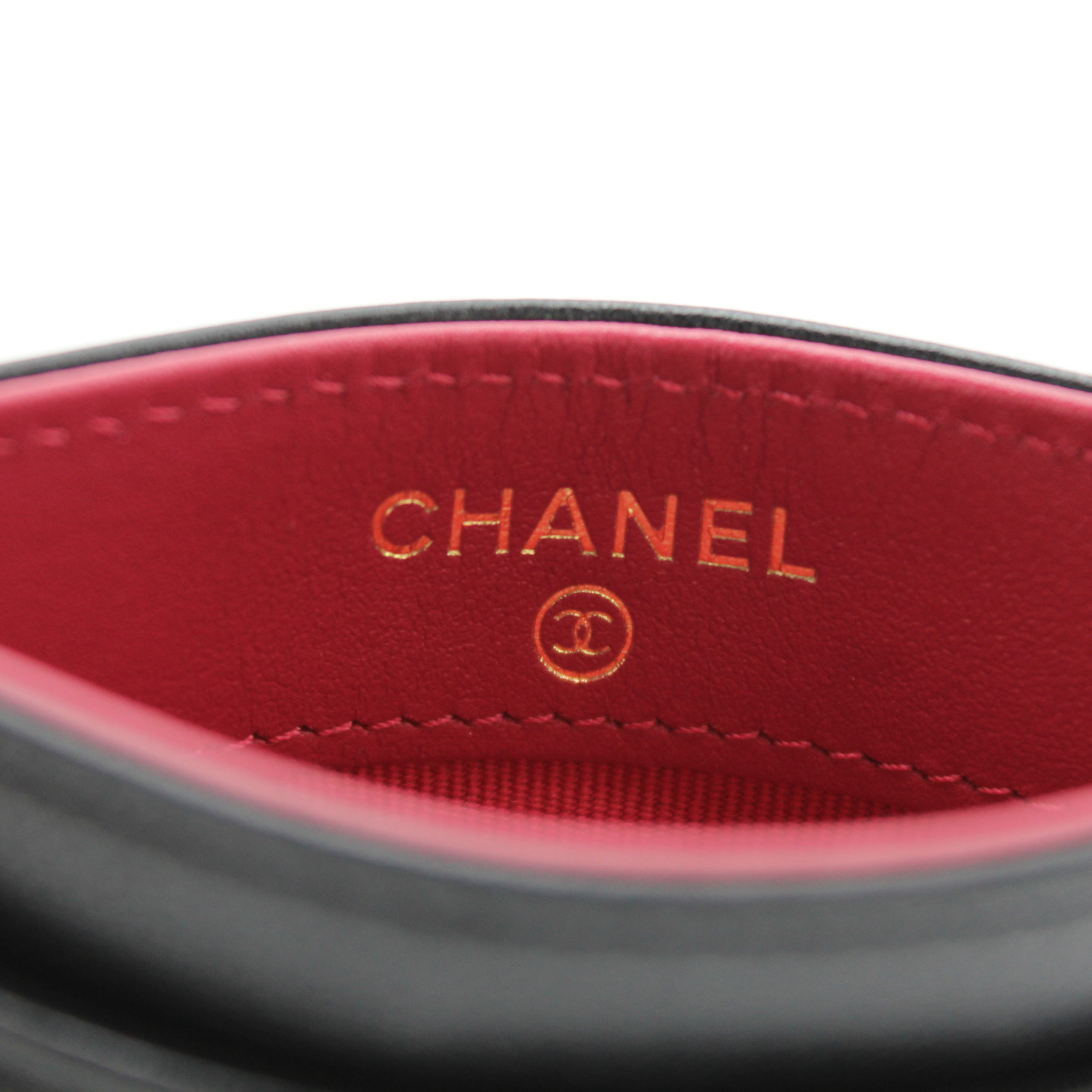 Chanel 19 Lamb Black Card Case