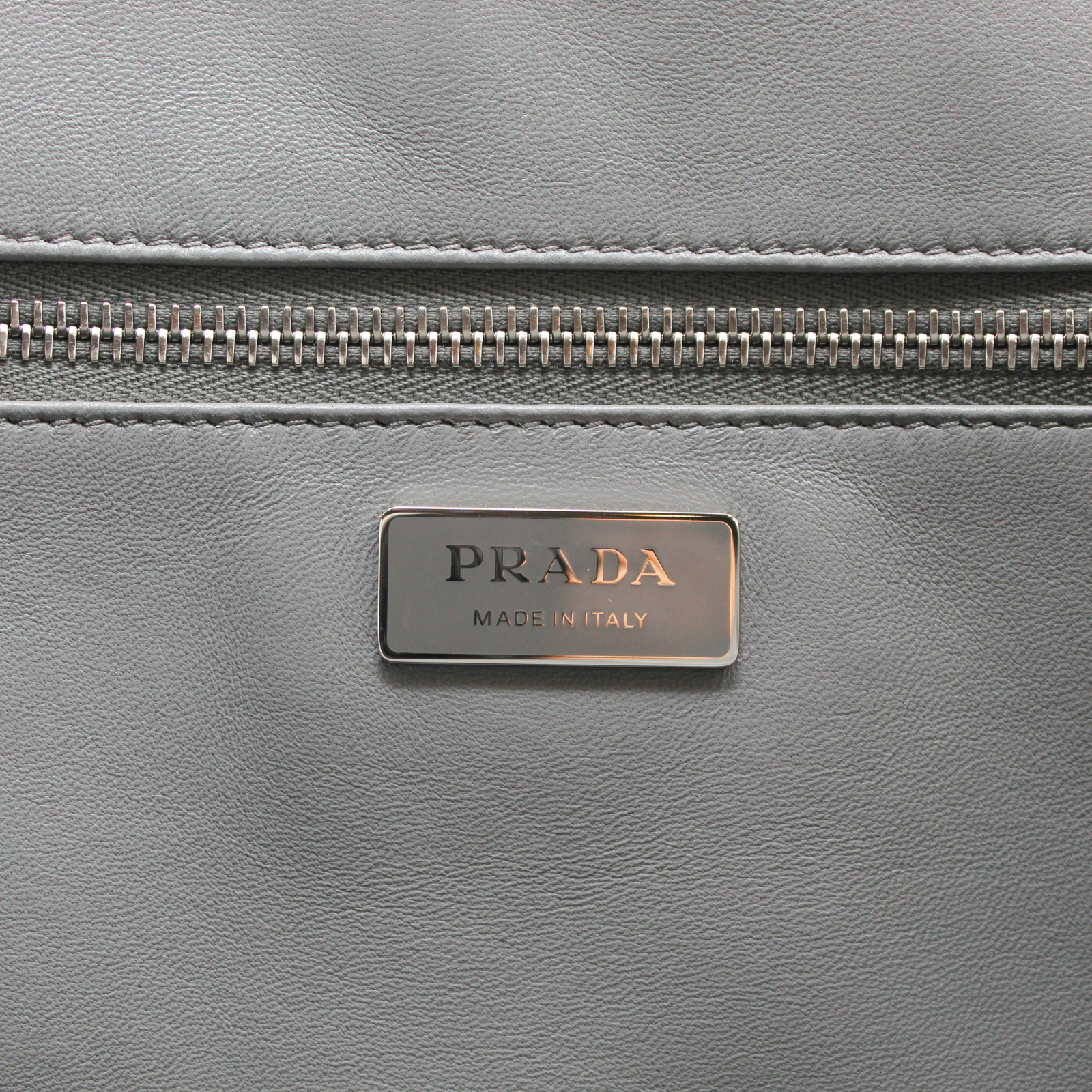 Shopping Large Gray Calf Tote Bag