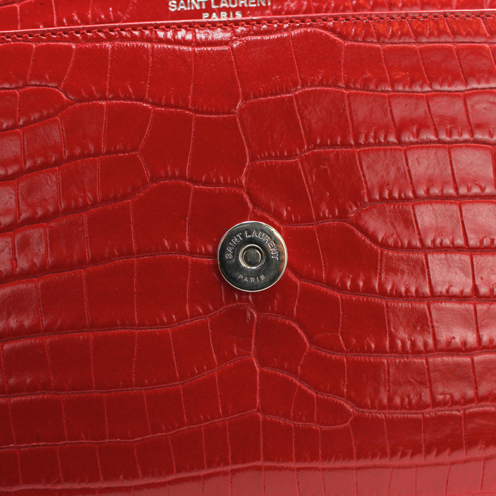 Sunset Medium Calf Red Shoulder Bag