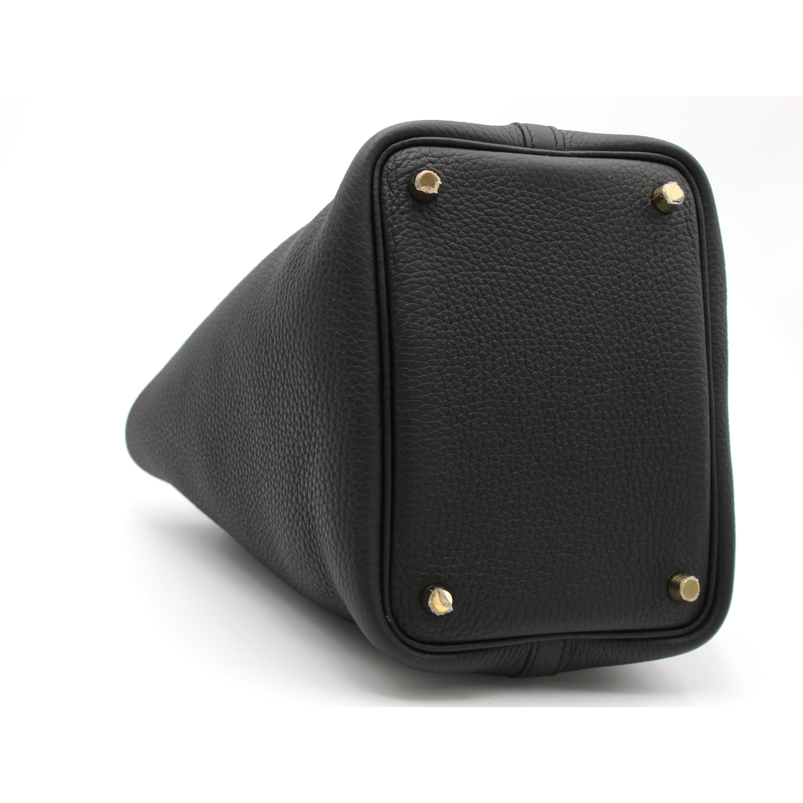 Picotin Lock 18 Taurillon Clemence Black Handbag