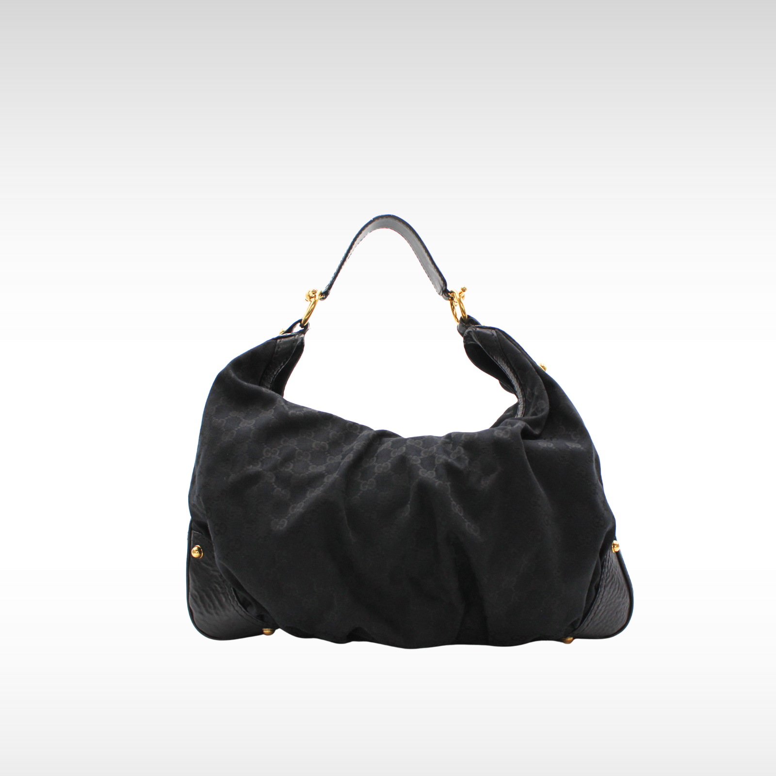 Jockey Hobo Large GG-Canvas Shoulder Bag