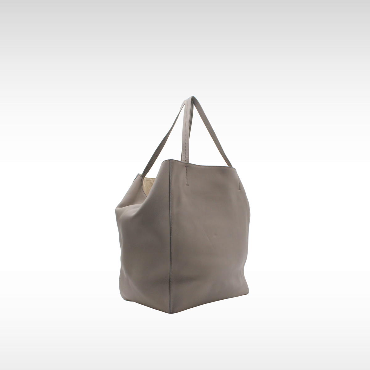 Cabas Phantom Medium Calf Gray Tote Bag