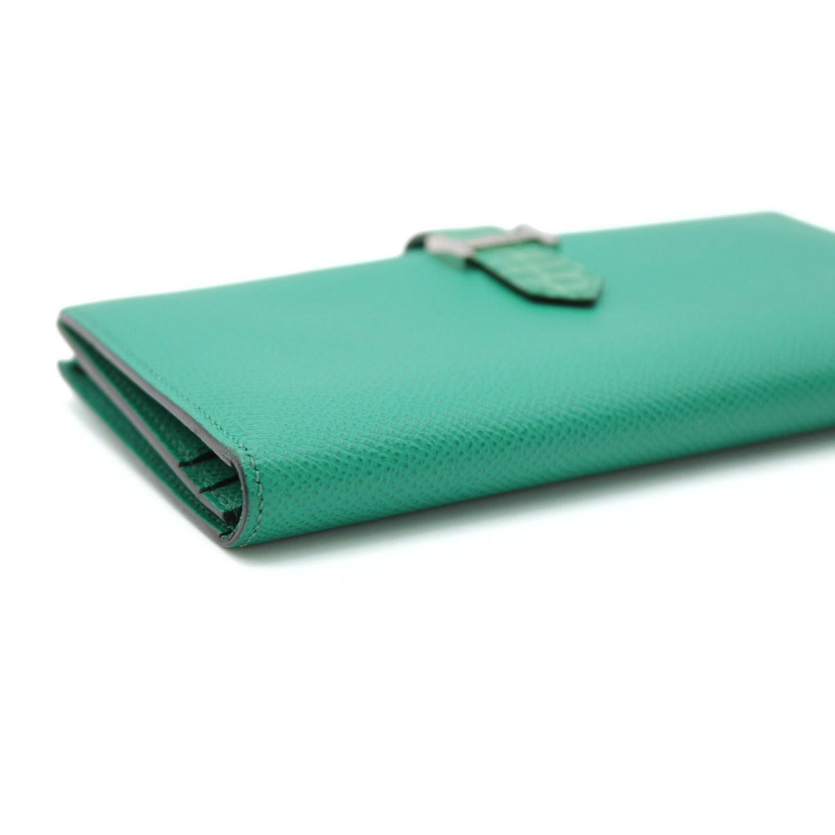 Bearn Soufflet Touch Epsom Vert Jade Wallet