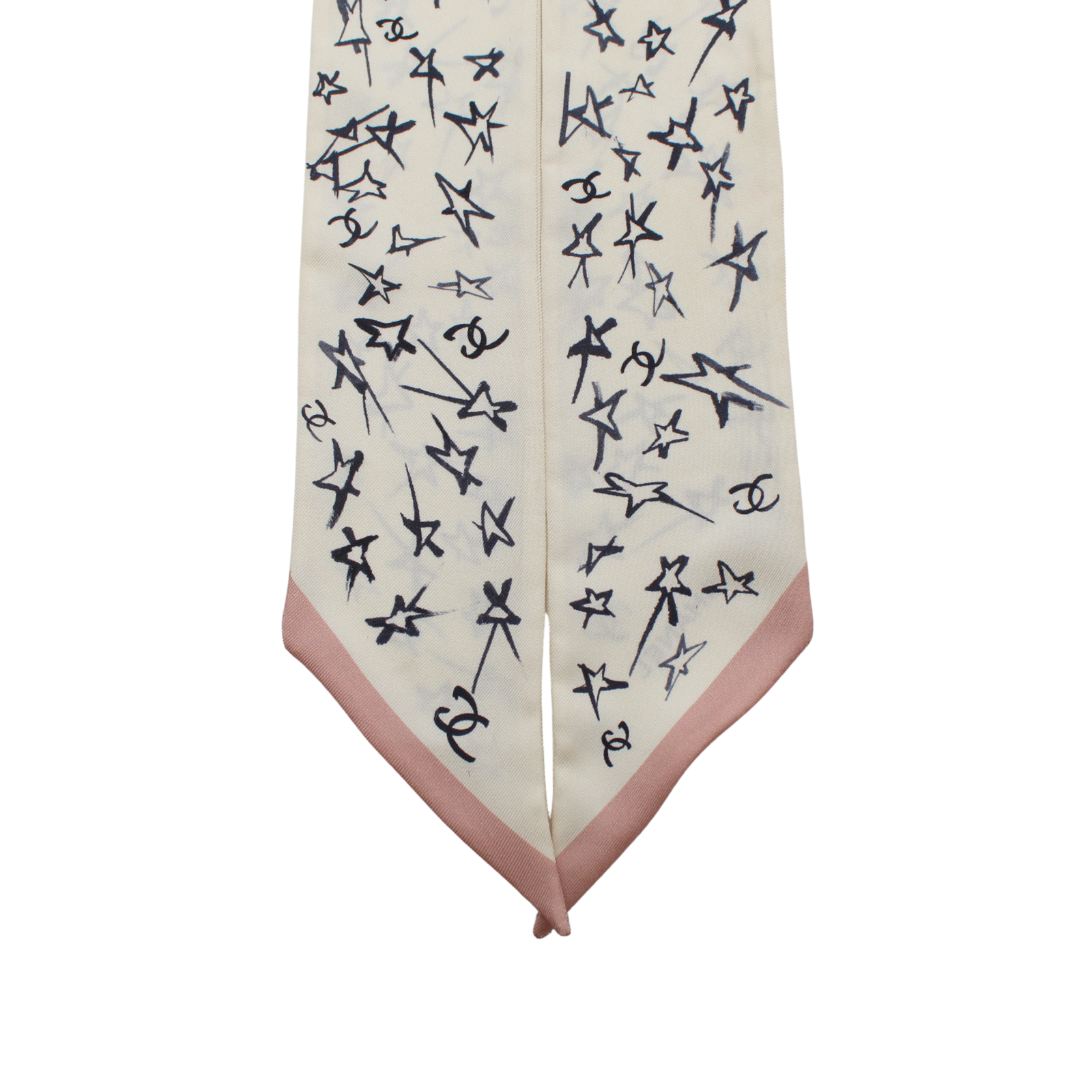 Silk White Twilly Scarf