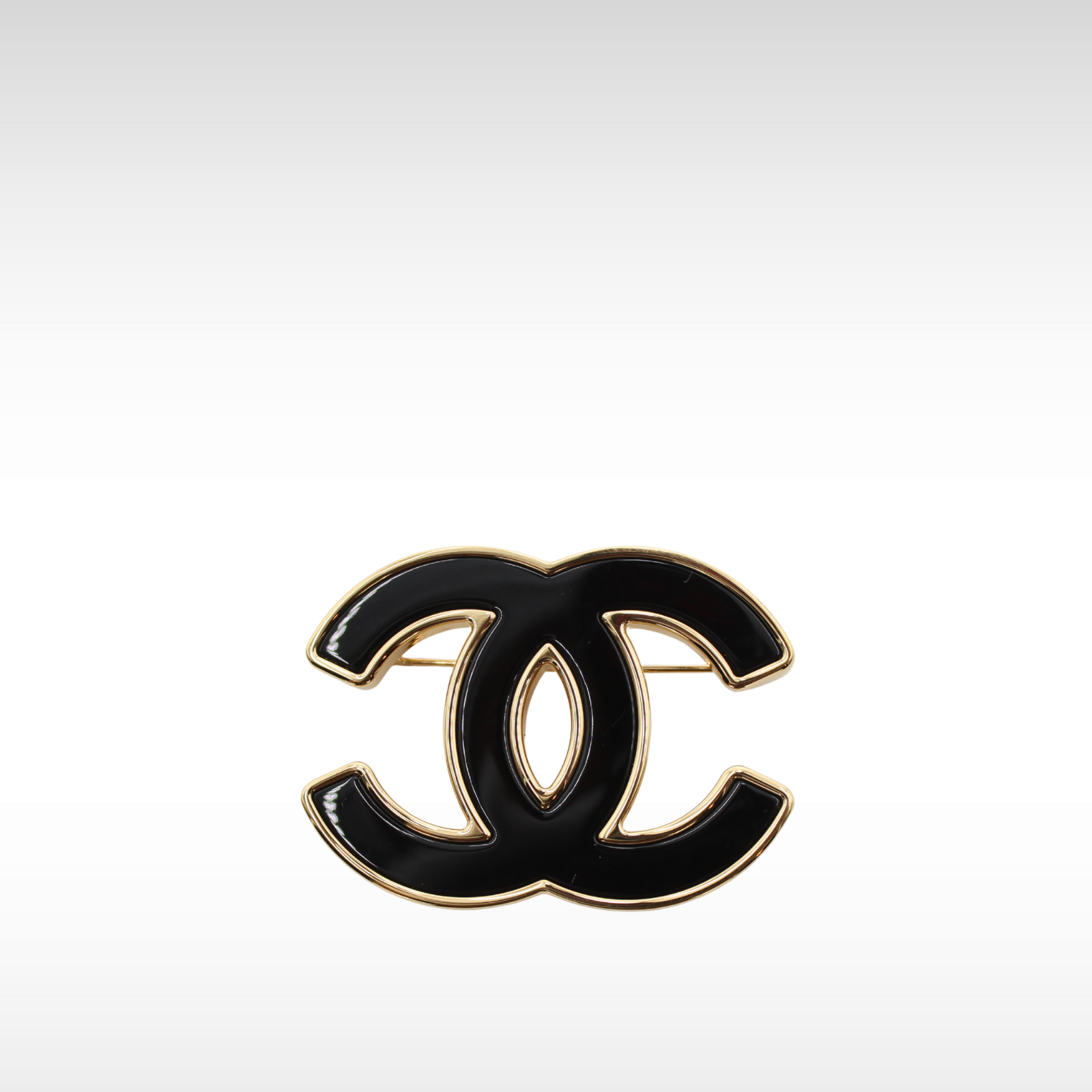 Enamel Black Brooch