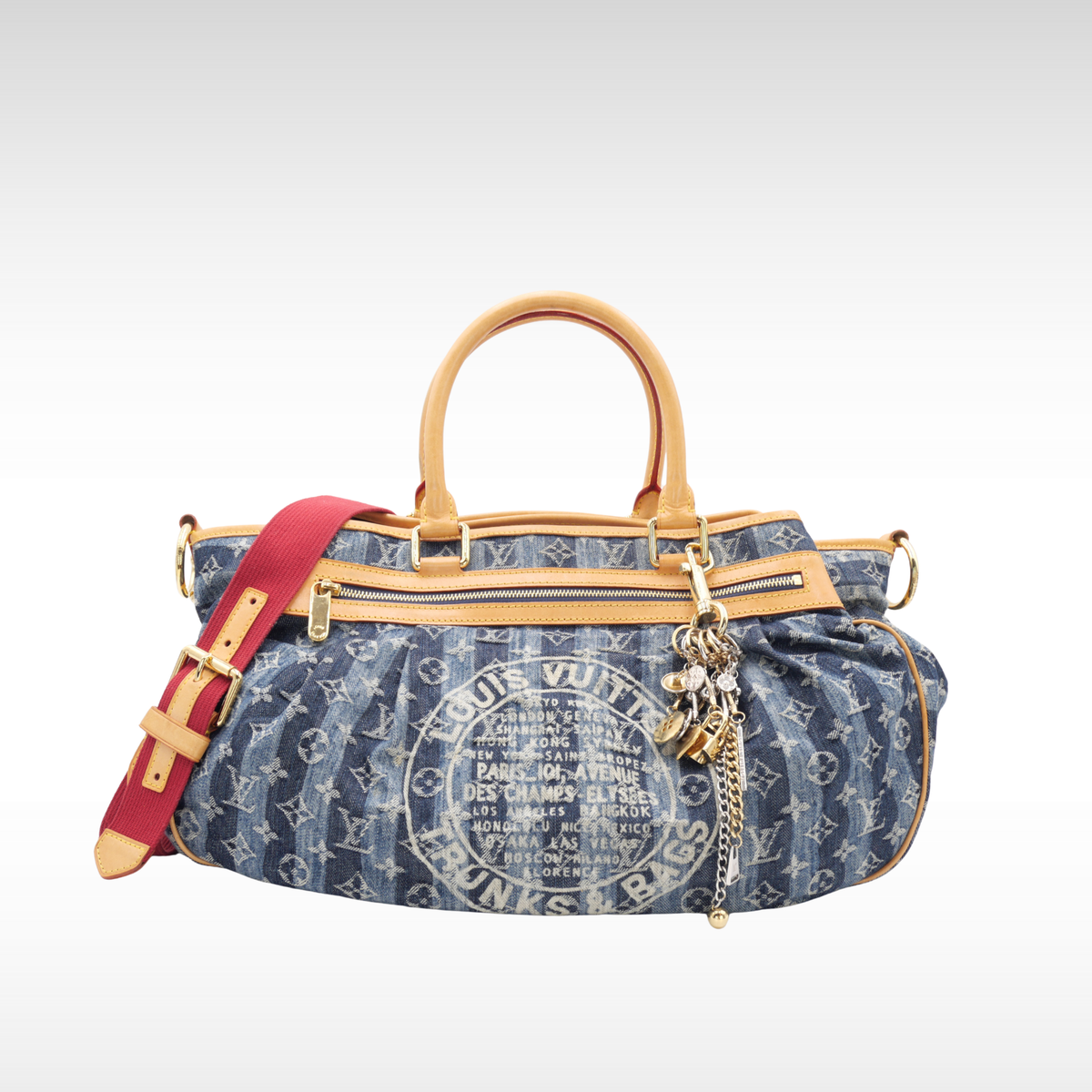 Cabas Raye GM Monogram Denim Handbag