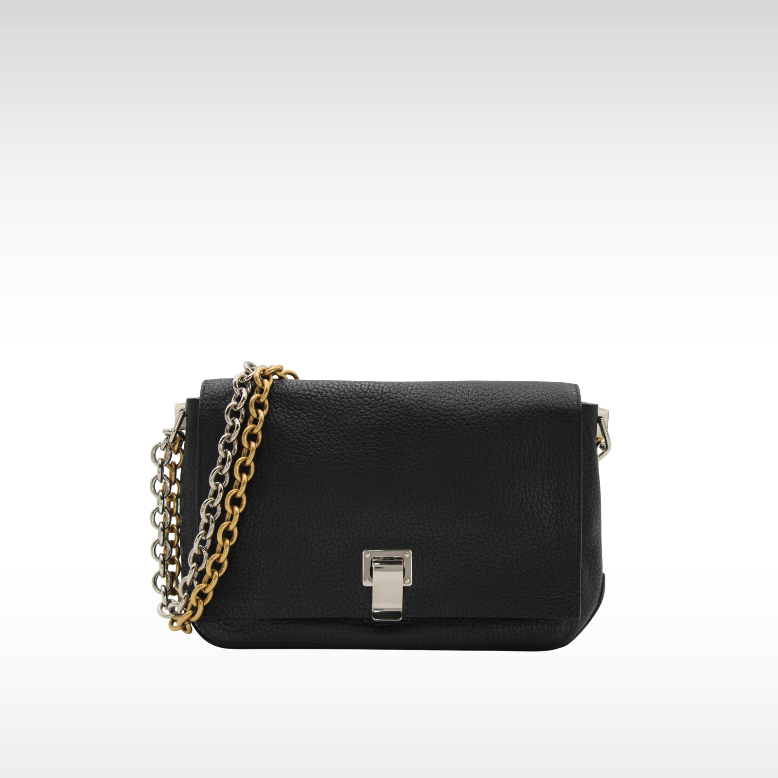 PS Courier Calf Black Crossbody Bag