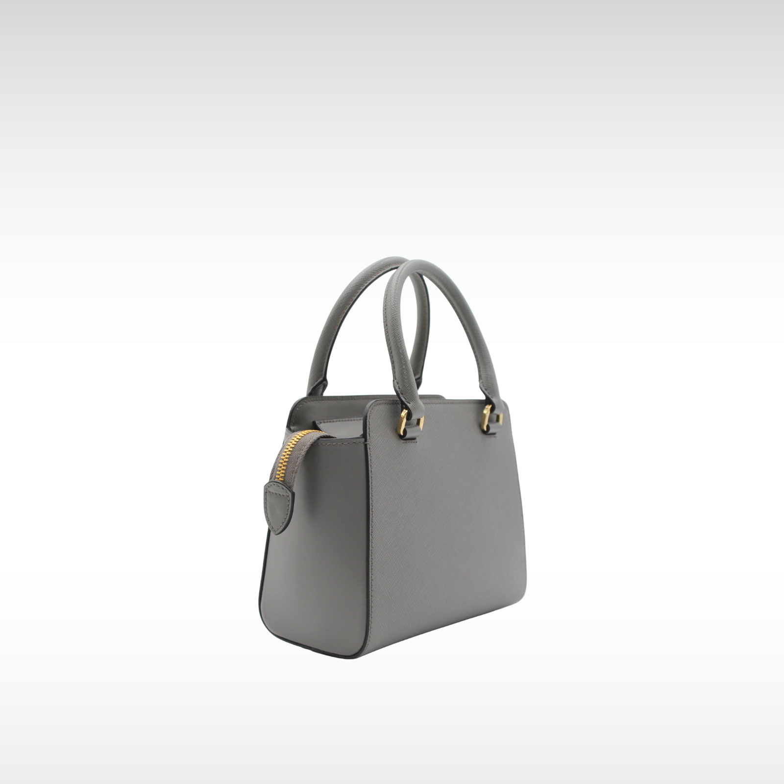 Galleria Calf Gray Handbag