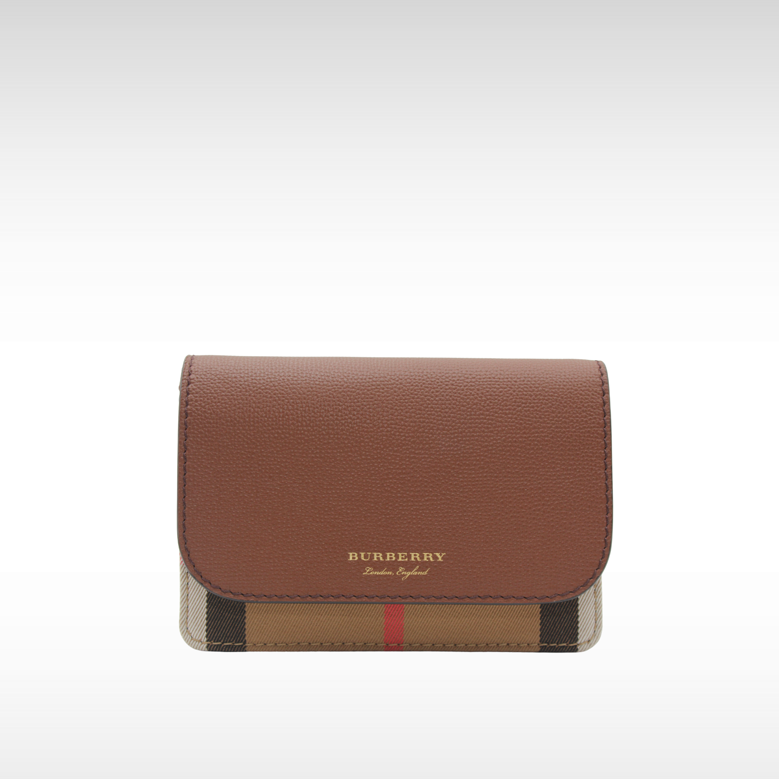 Hampshire House Check Canvas Brown Crossbody Bag