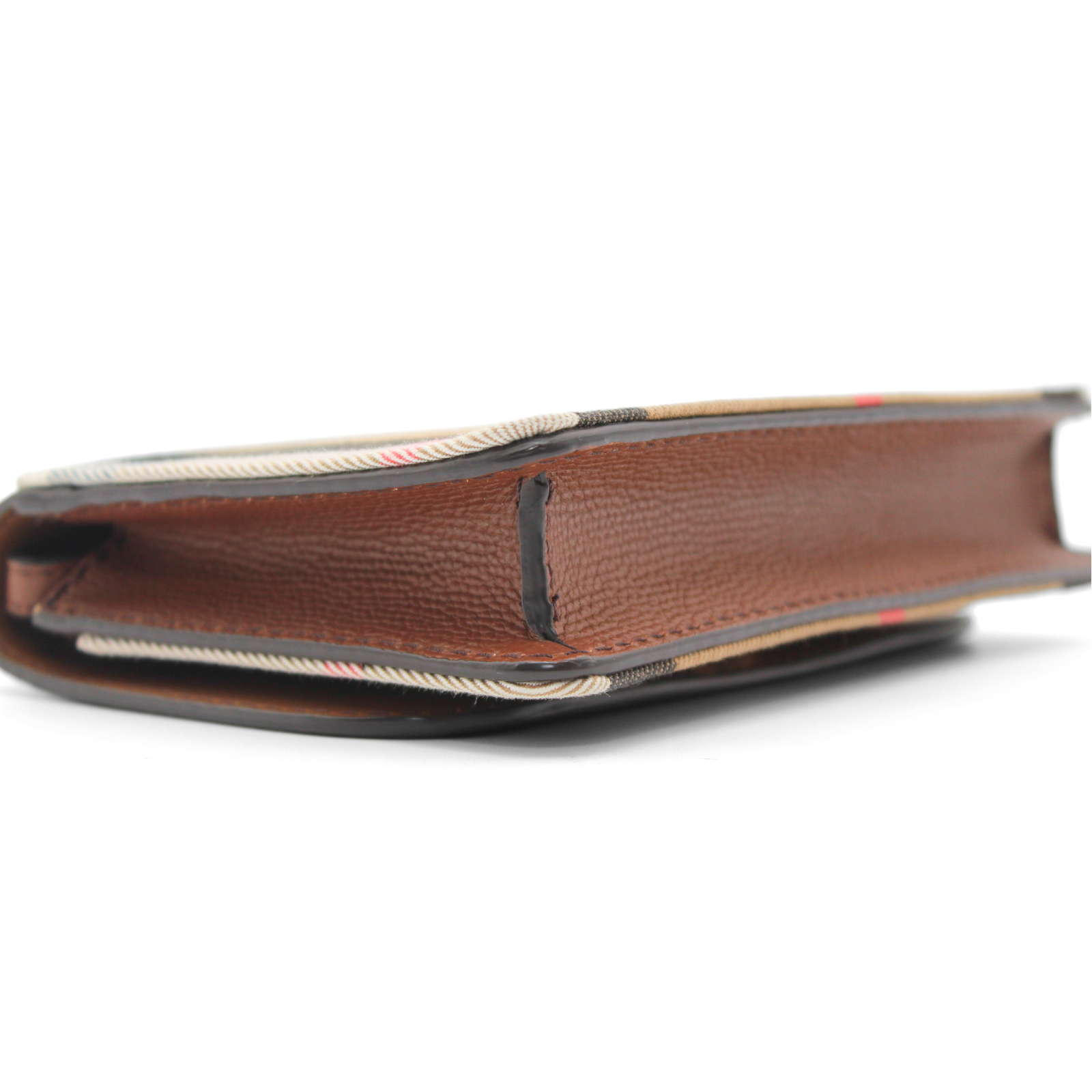 Hampshire House Check Canvas Brown Crossbody Bag