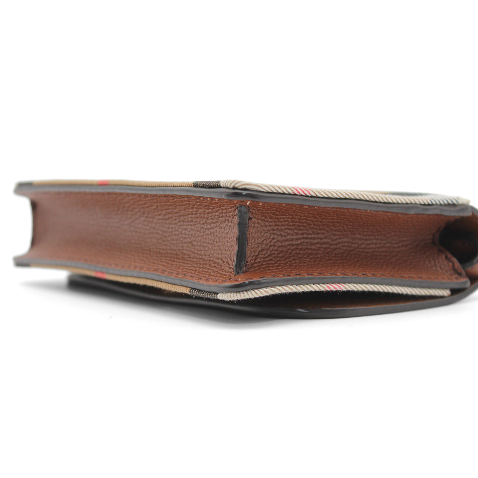 Hampshire House Check Canvas Brown Crossbody Bag