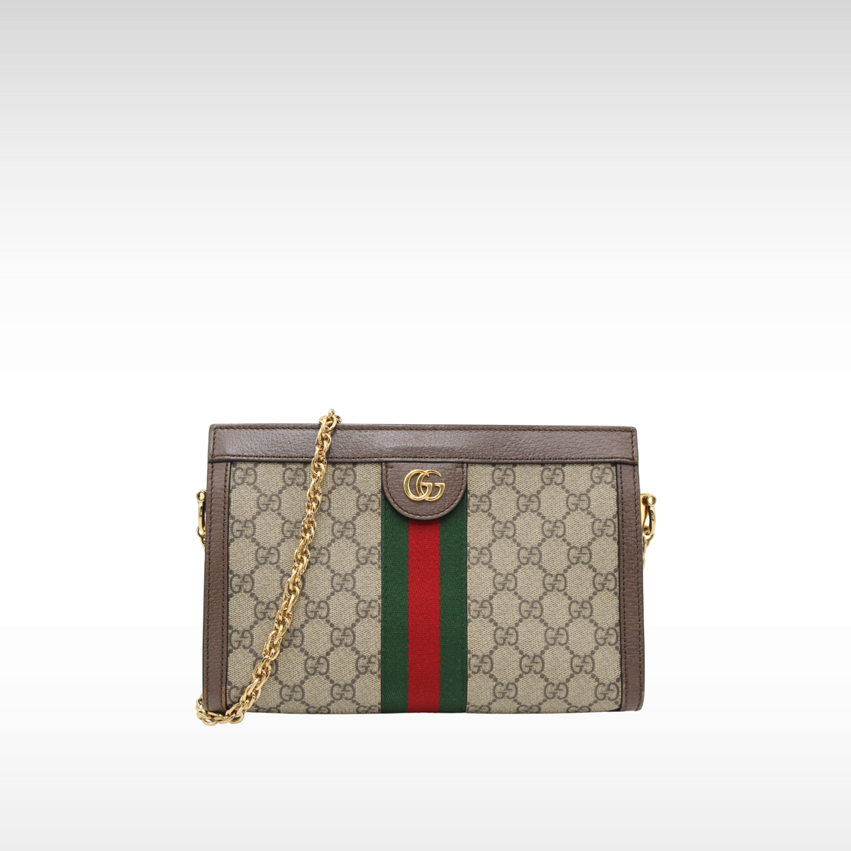 Ophidia Small GG-Supreme Coated Canvas Shoulder Bag