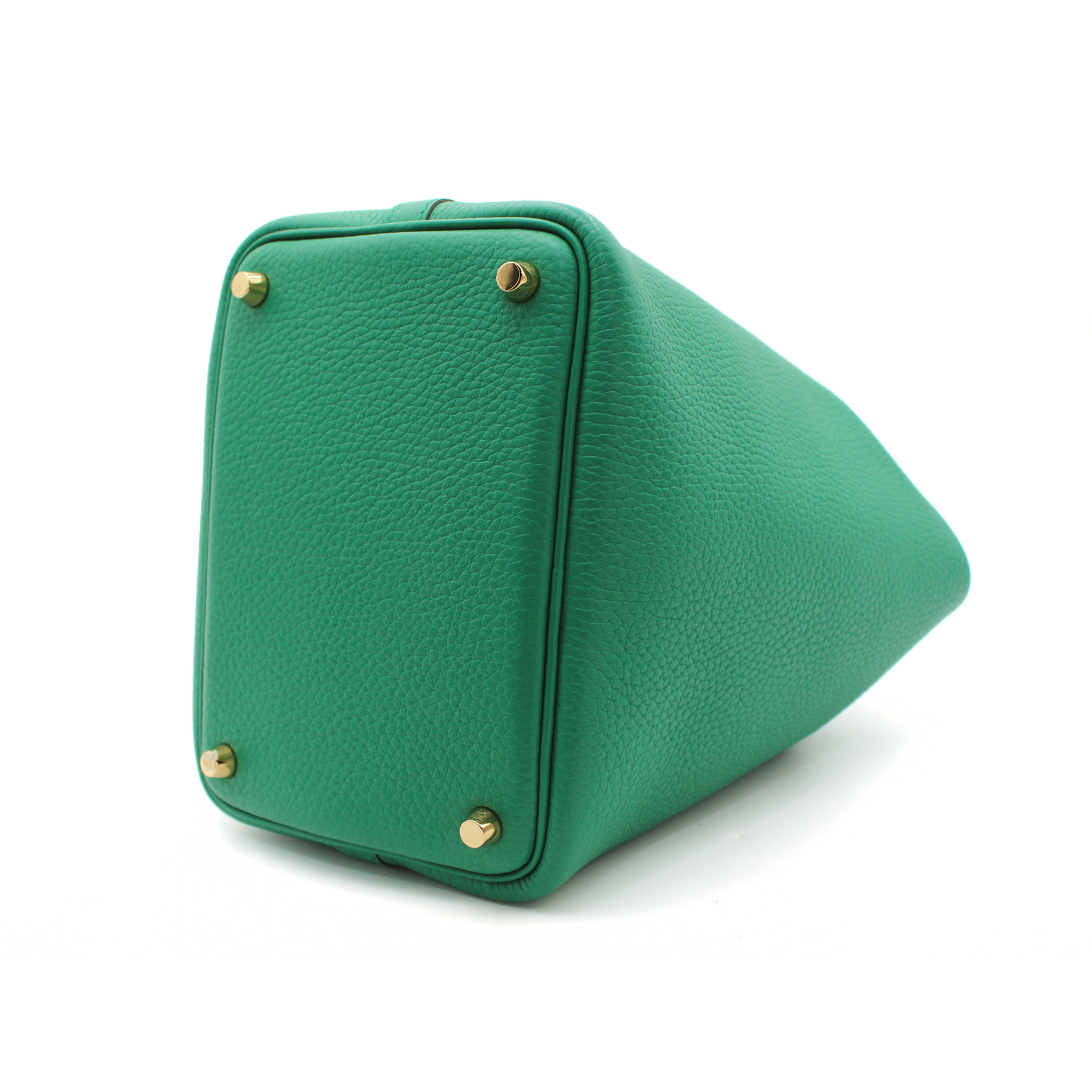Picotin Lock 18 Taurillon Clemence Vert Vertigo Handbag