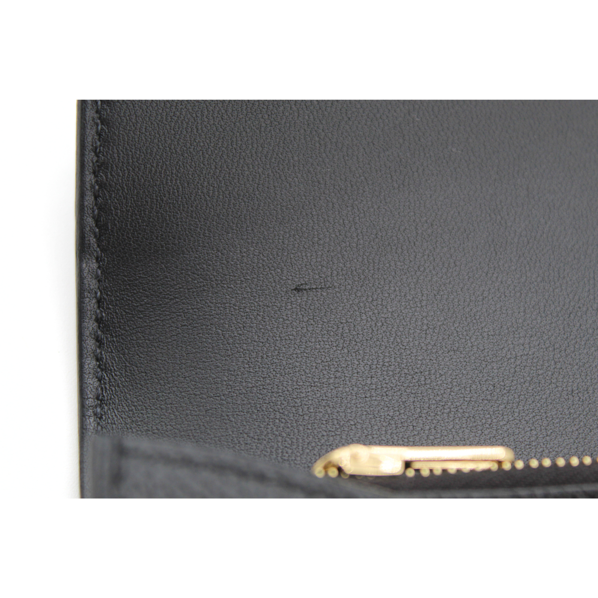 Constance Slim Epsom Black Wallet