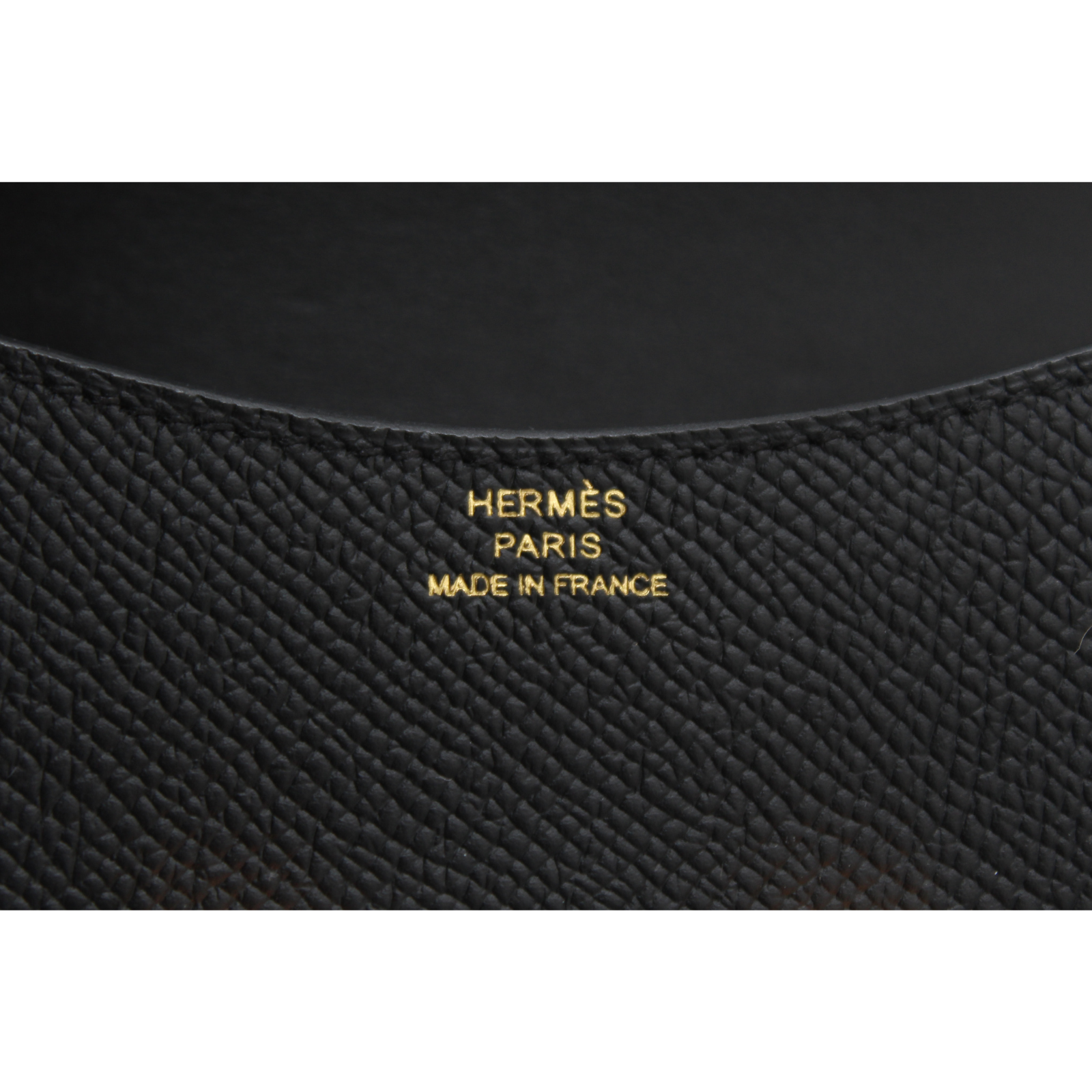 Constance Slim Epsom Black Wallet