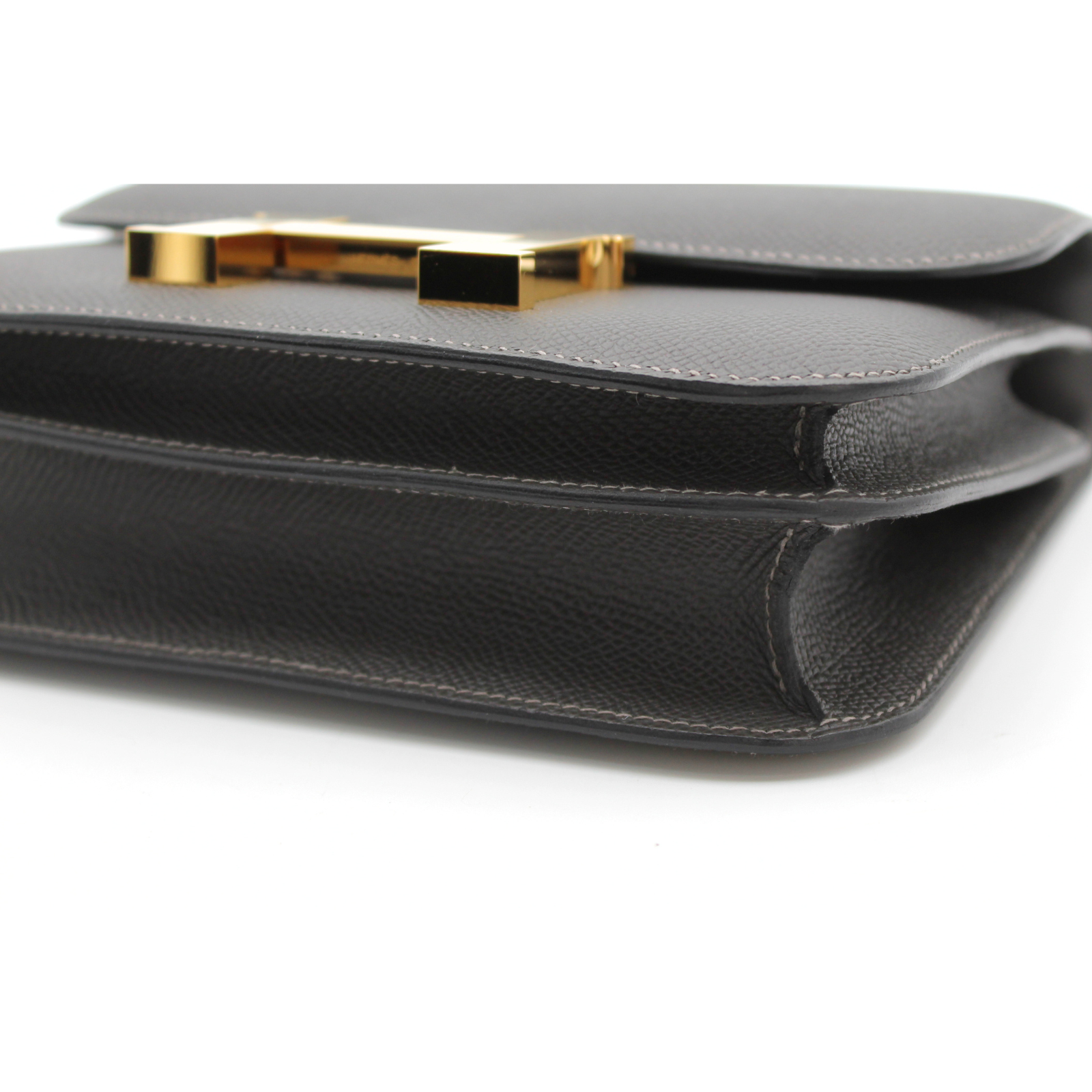 Constance 3 18 Epsom Graphite Shoulder Bag