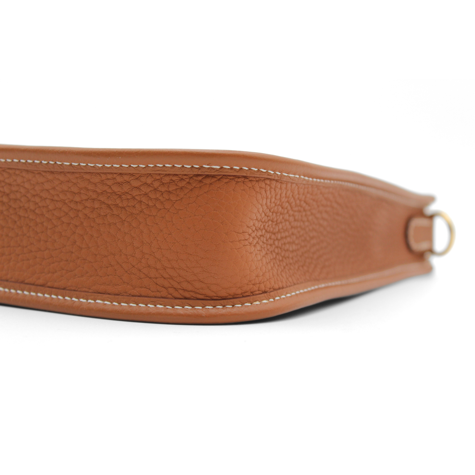 Evelyne Amazone 16 Taurillon Clemence Gold Crossbody Bag