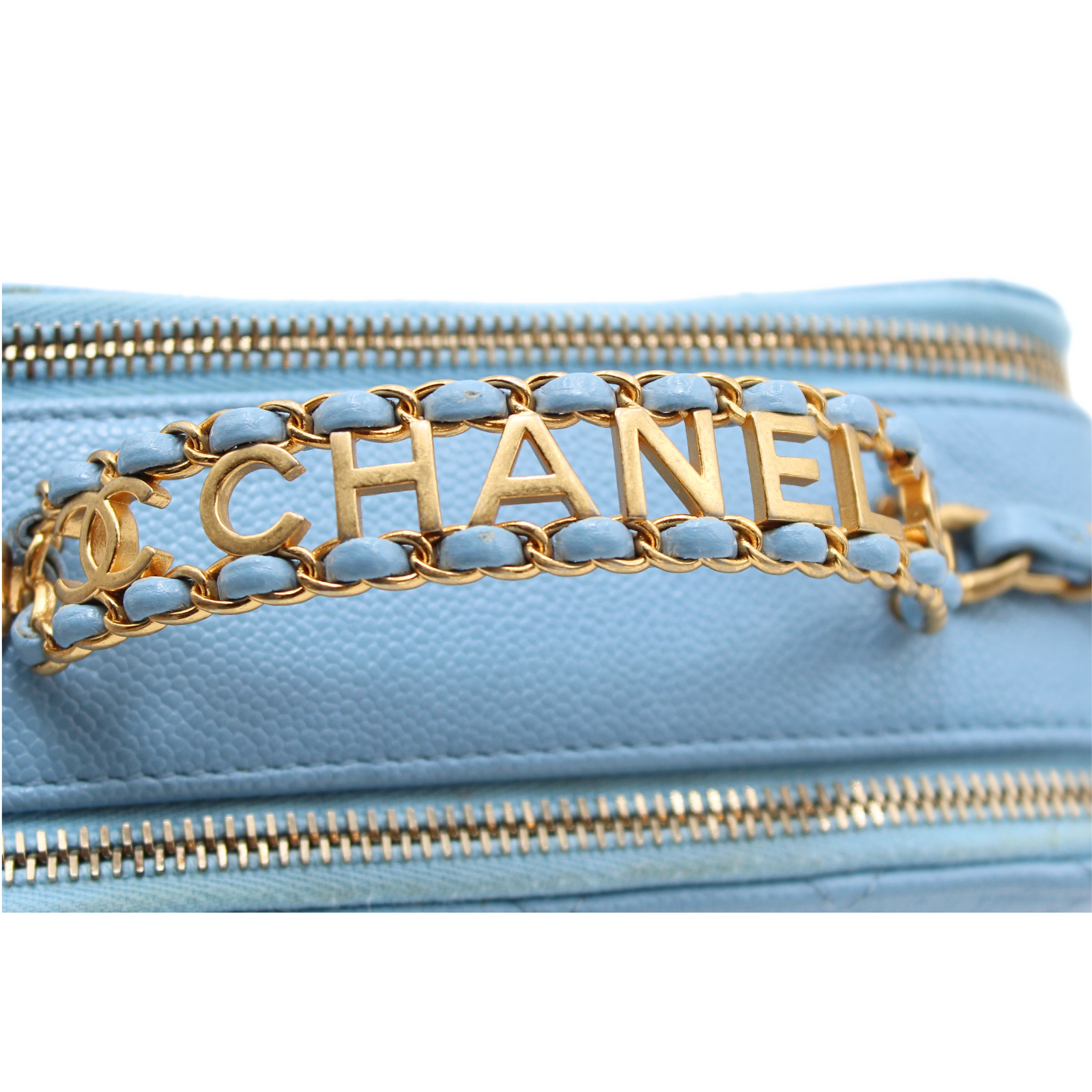 Pick Me Up Caviar Blue Vanity Bag