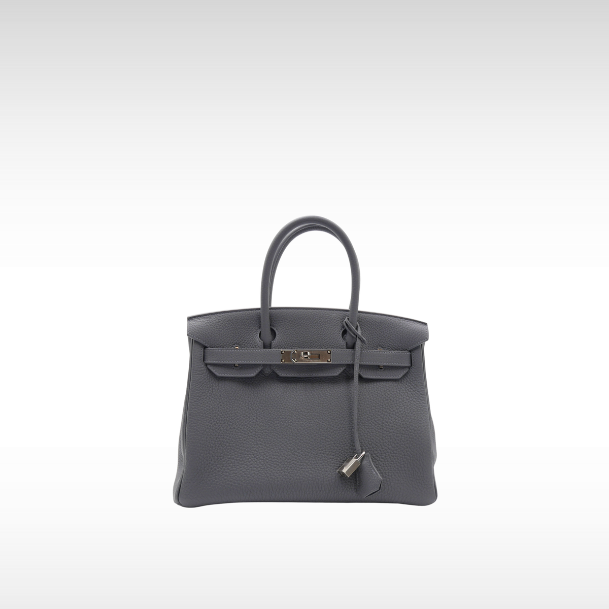 HERMES Birkin Togo Ardoise + Silver