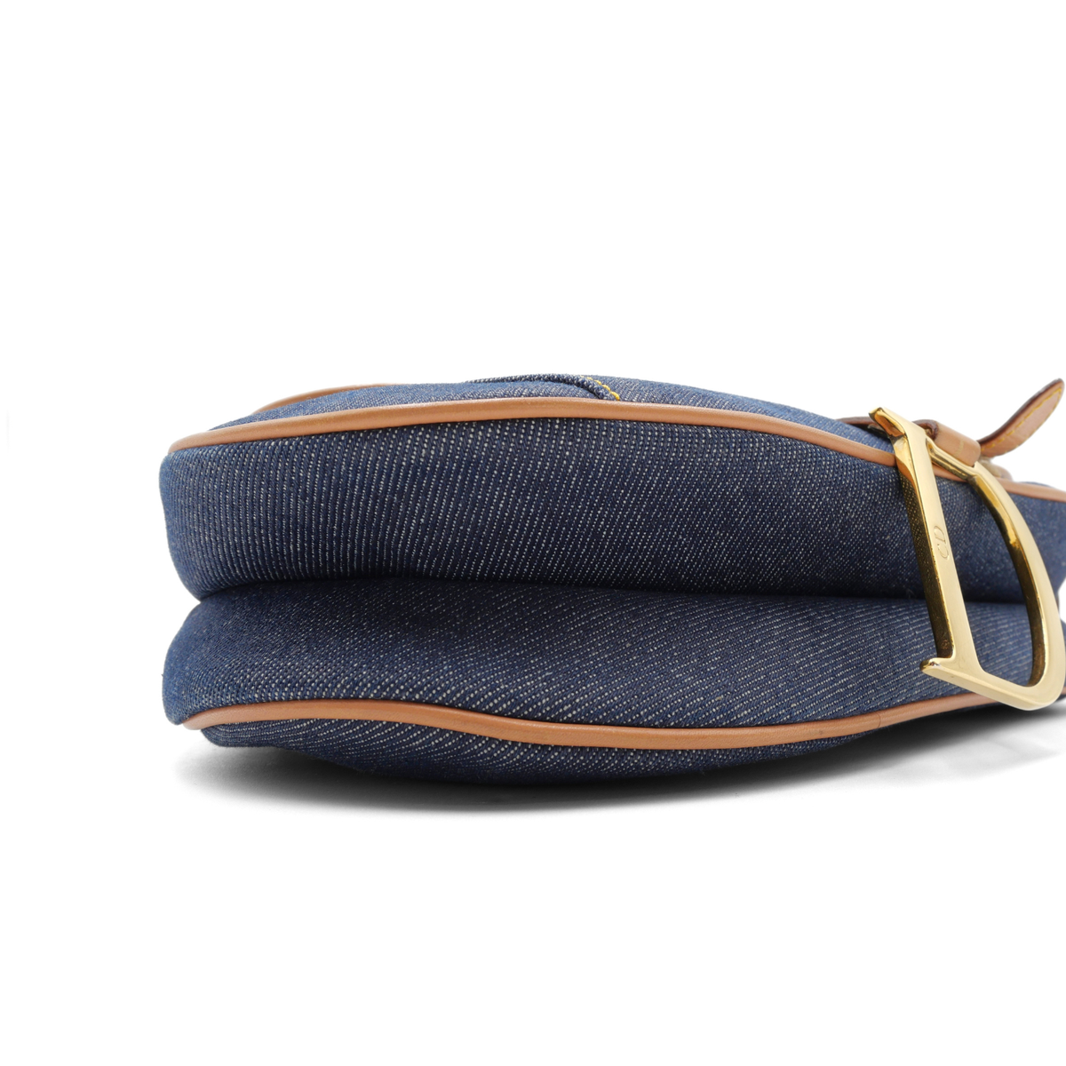 Saddle Denim Shoulder Bag