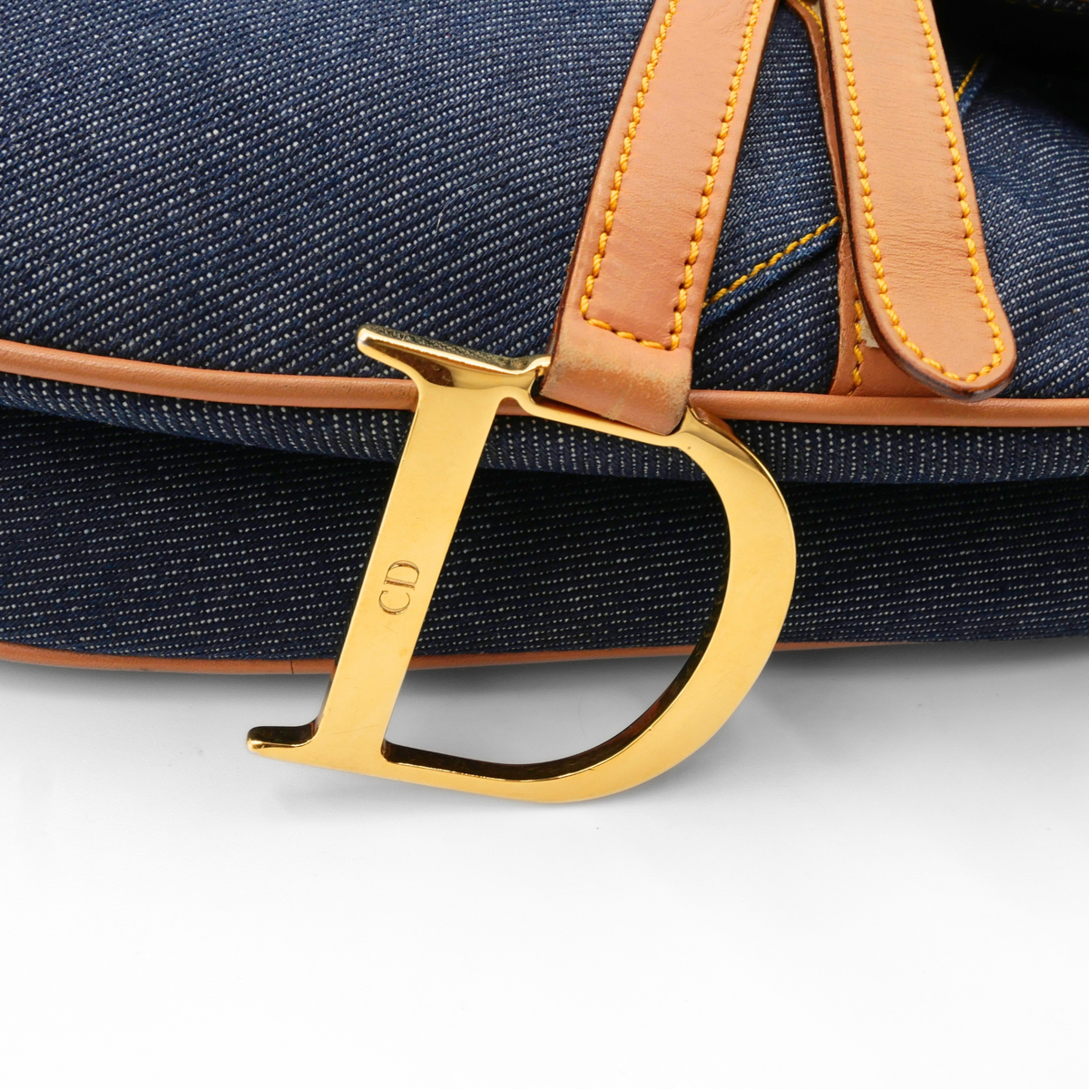 Saddle Denim Shoulder Bag