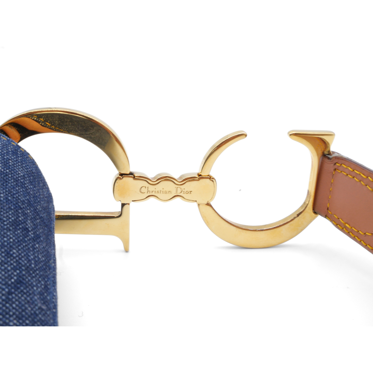 Saddle Denim Shoulder Bag