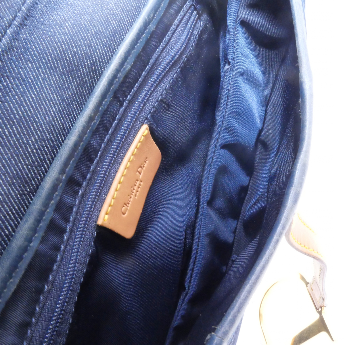 Saddle Denim Shoulder Bag