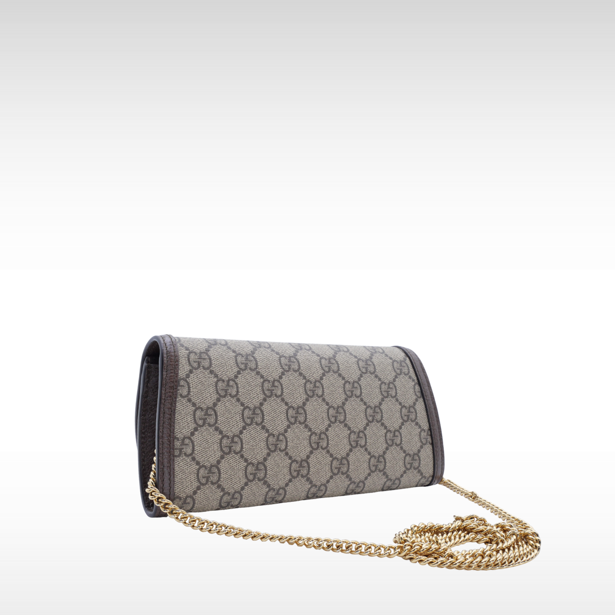 Blondie GG-Supreme Coated Canvas Wallet on Chain