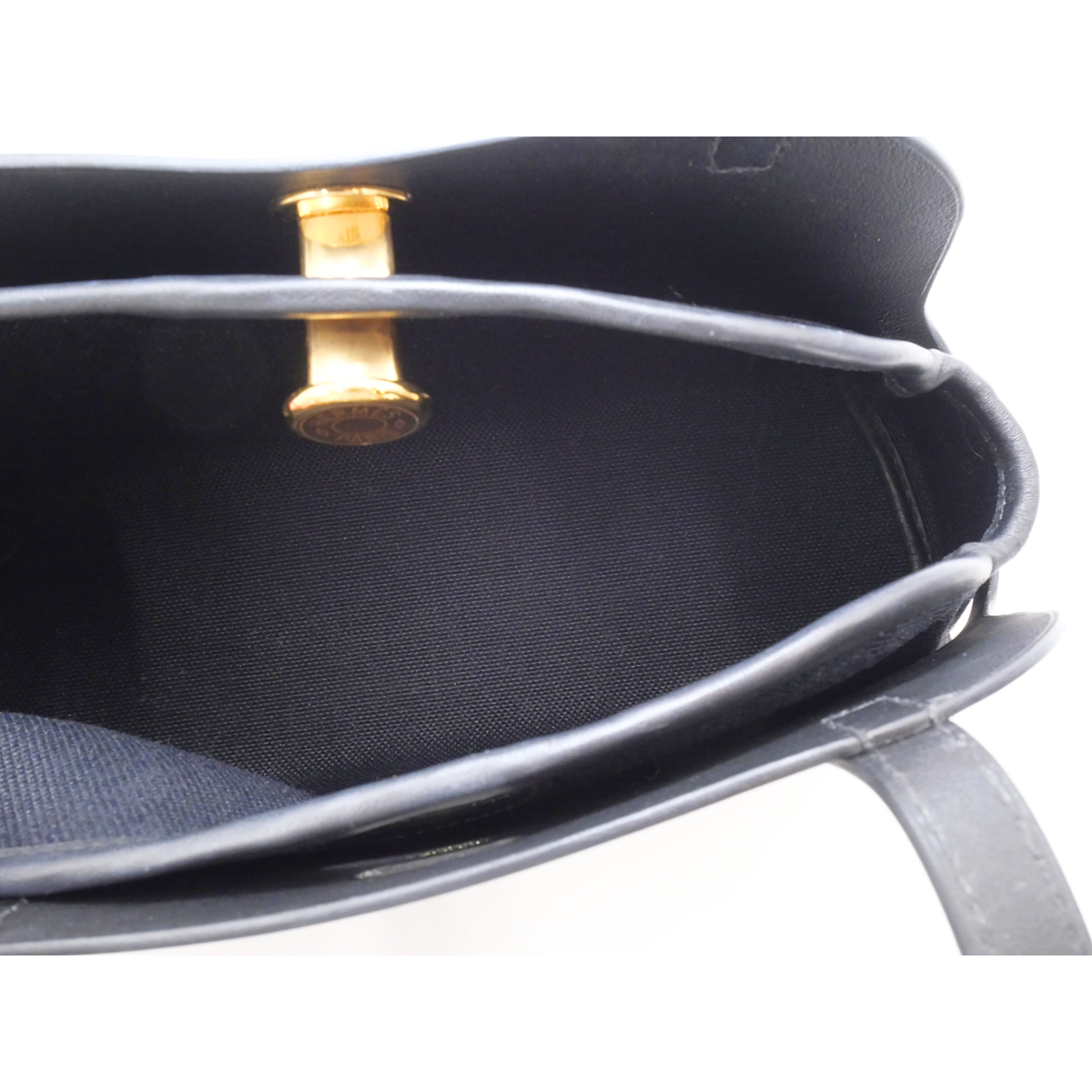 Tablier Sellier Vache Hunter Black Shoulder Bag
