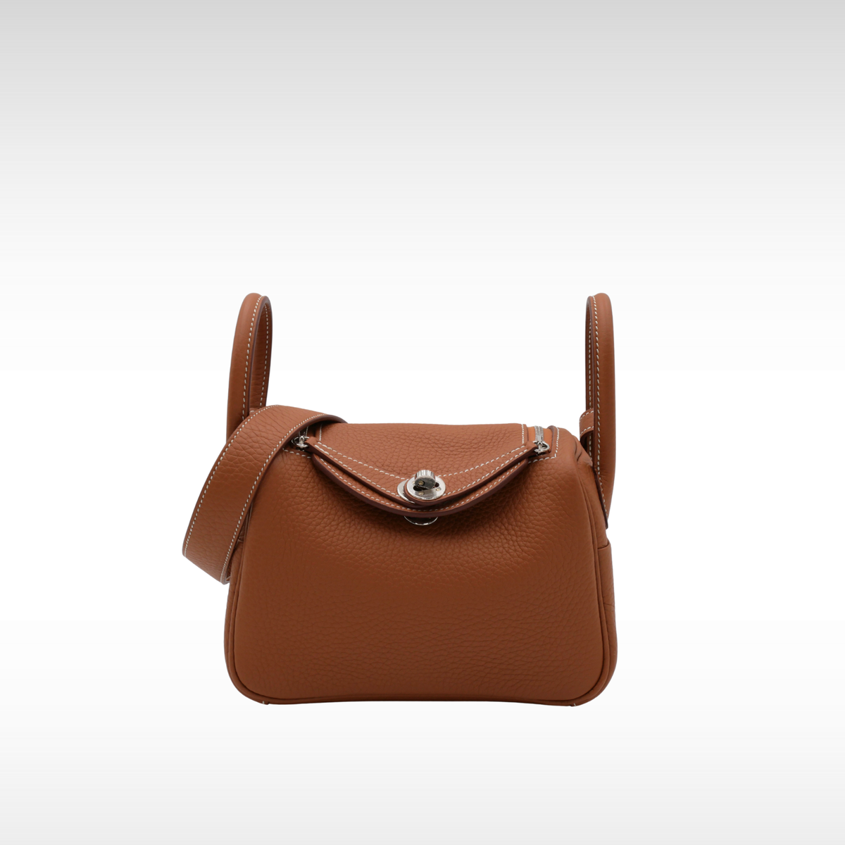 Lindy 2 Mini Taurillon Clemence Gold Shoulder Bag