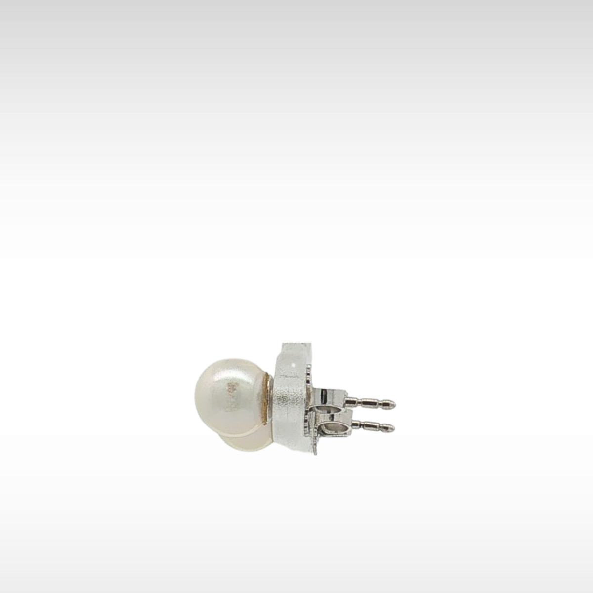 Pearl White Gold Earrings