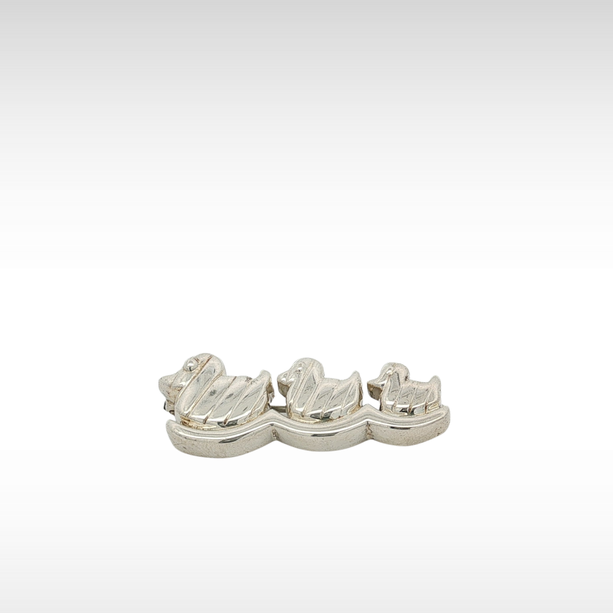 Duck Silver 925 Brooch