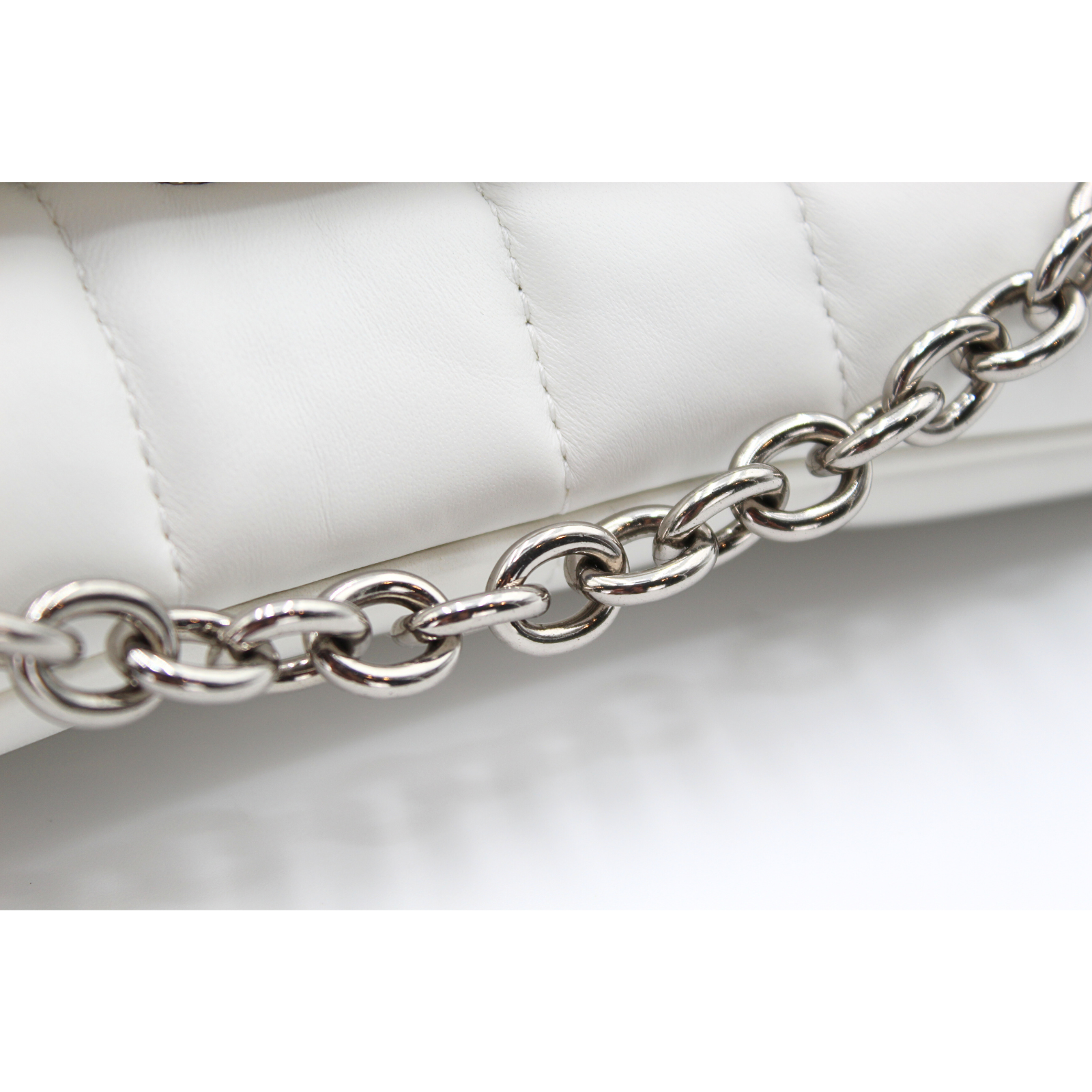 Horsebit Chain Lamb Shoulder Bag