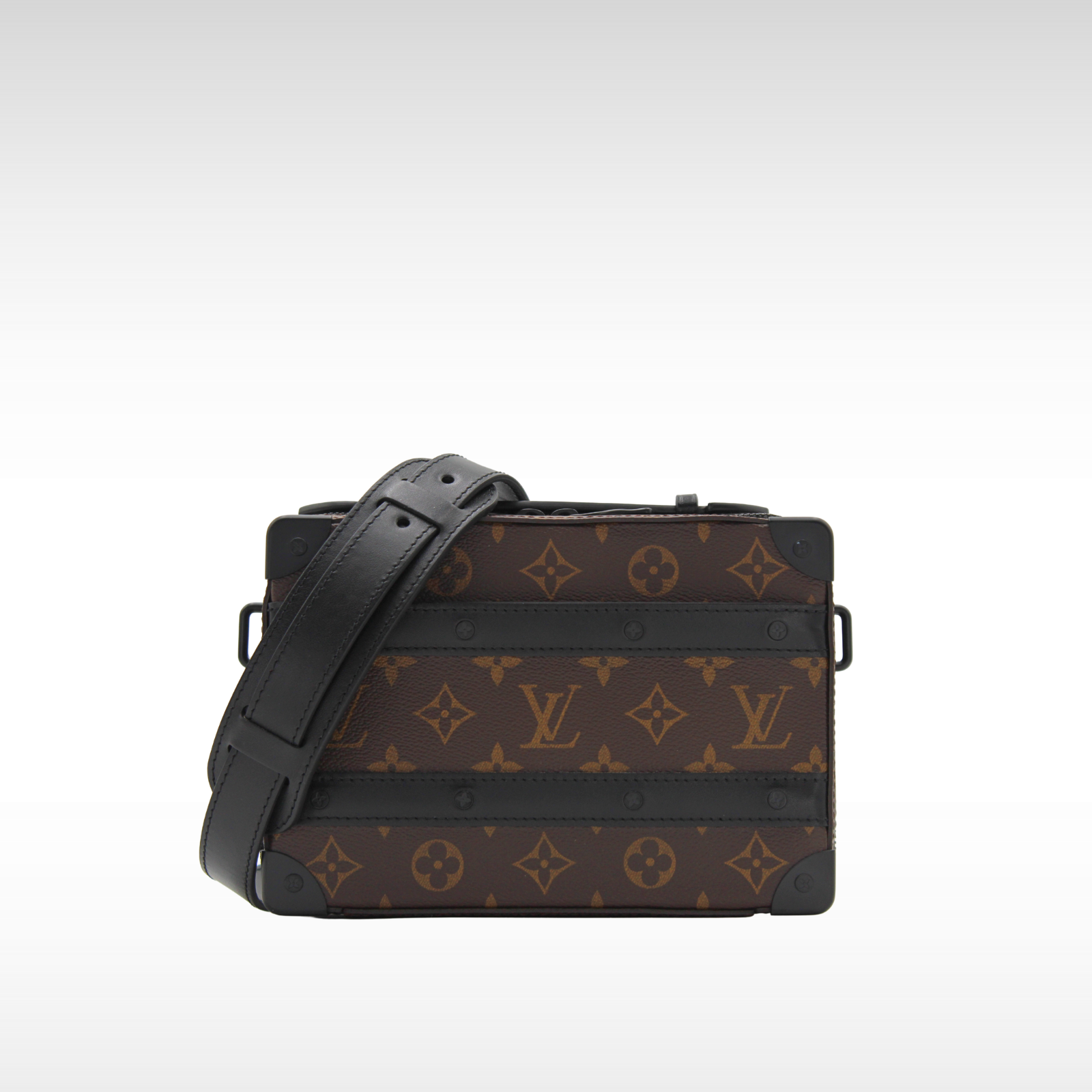 Handle Soft Trunk Monogram Macassar Crossbody Bag