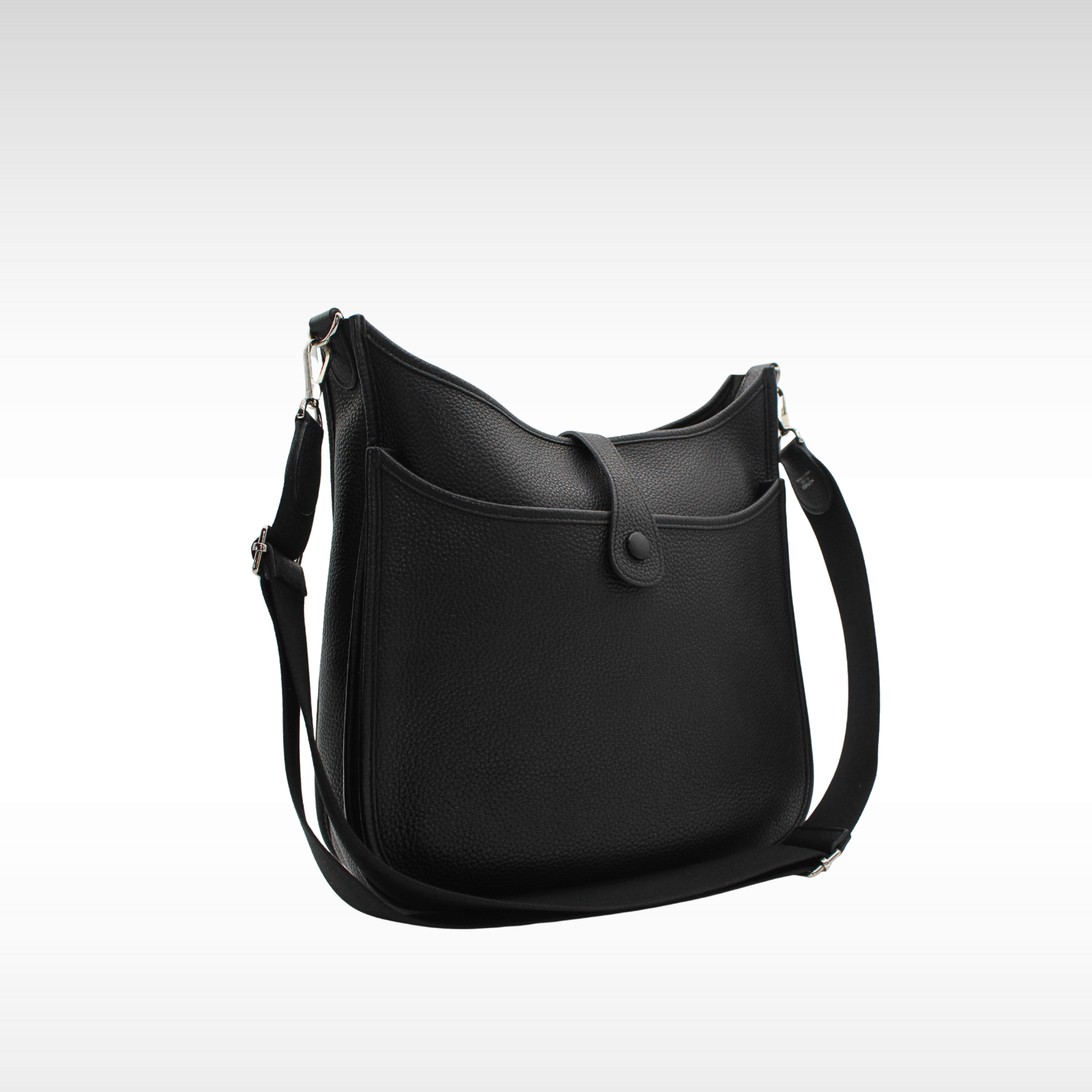 Evelyne 3 GM Taurillon Clemence Black Crossbody Bag