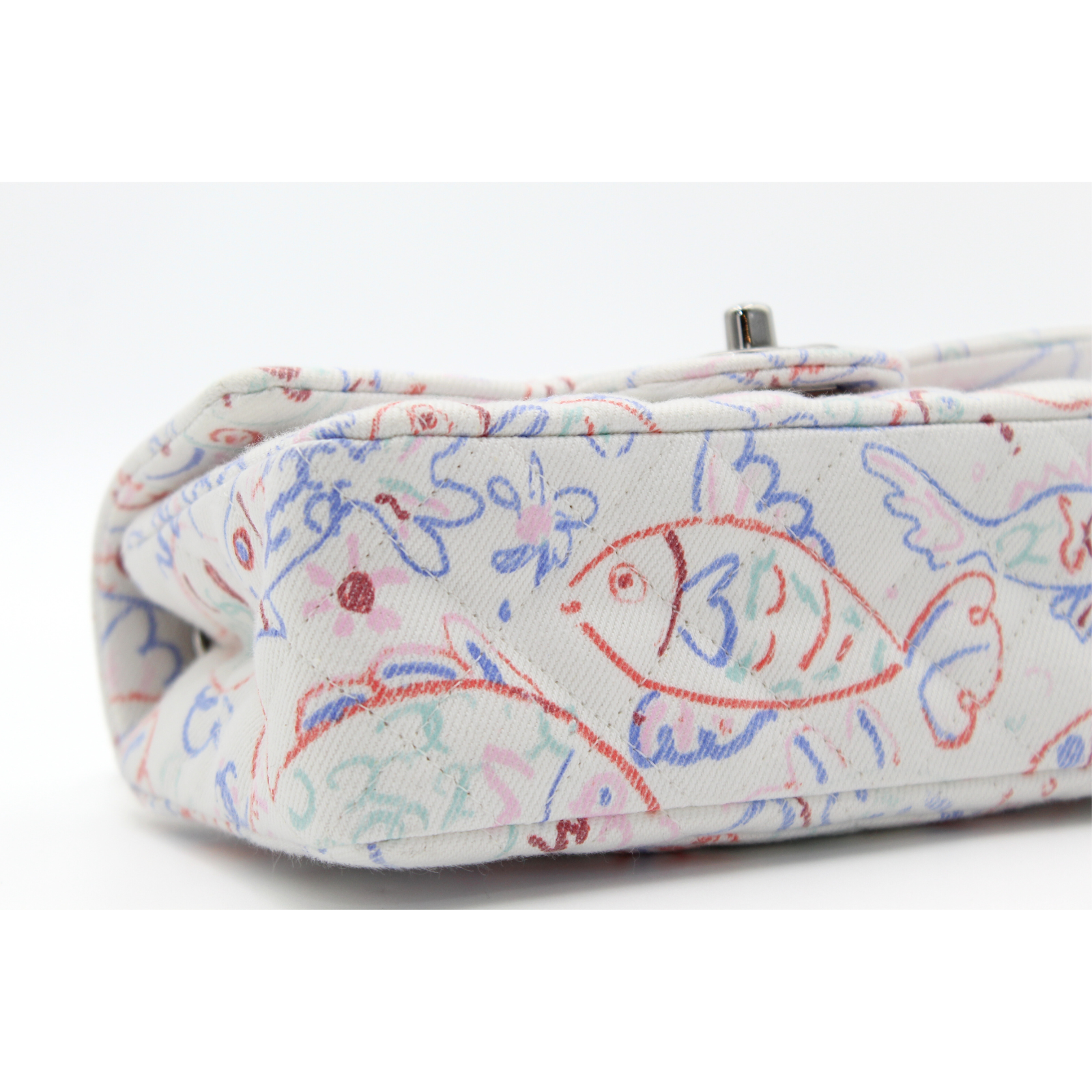 Classic Mini Canvas White Crossbody Bag