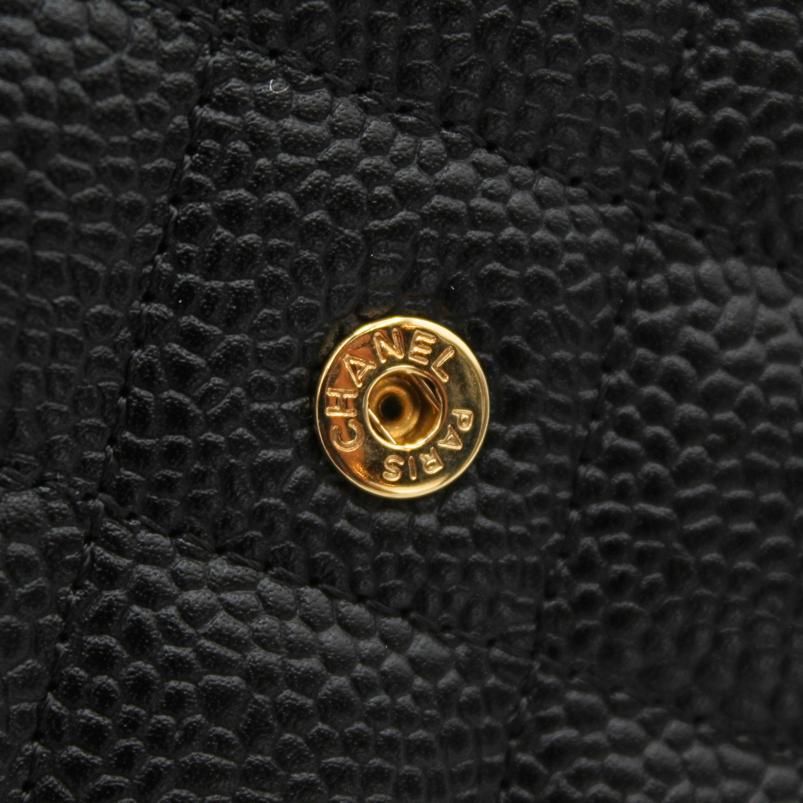 Timeless Classic Caviar Black Wallet
