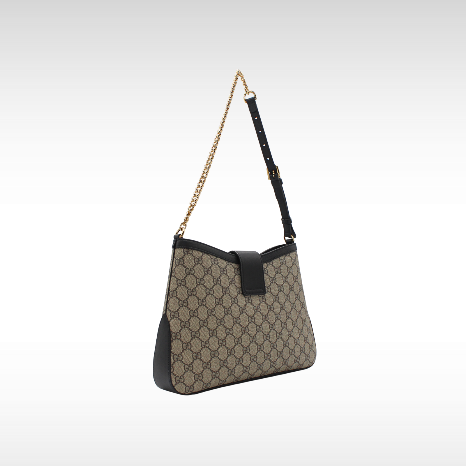 Padlock Coated Canvas Shoulder Bag