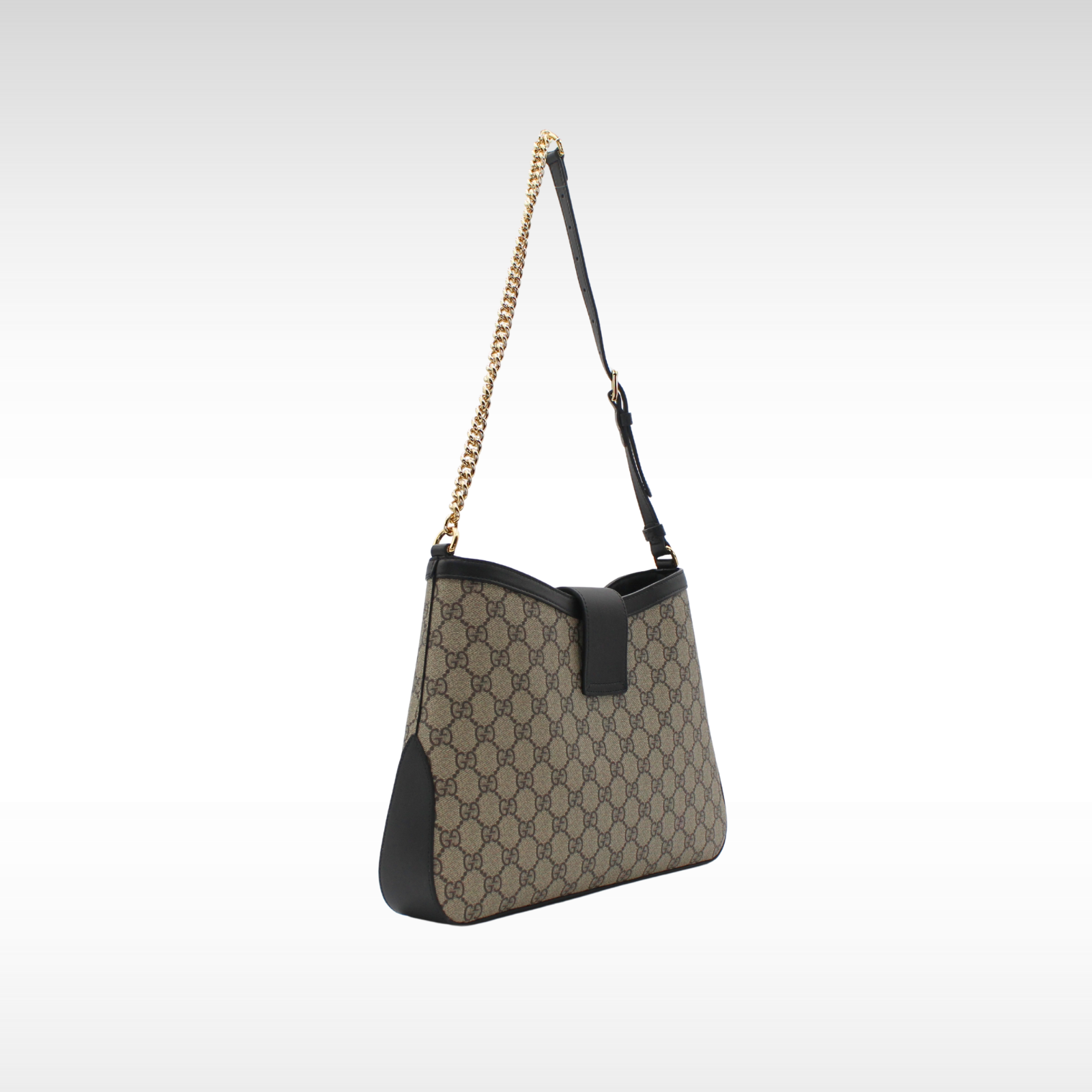 Padlock Coated Canvas Shoulder Bag