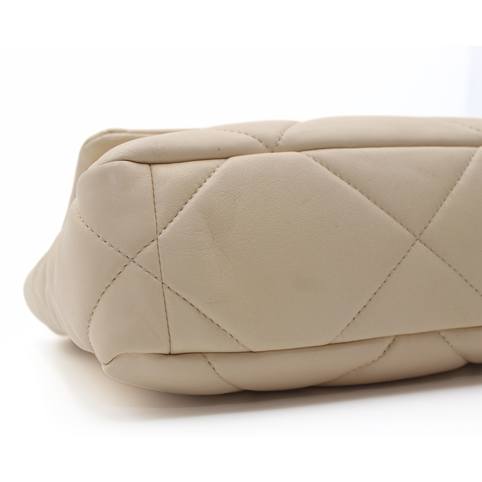 Chanel 19 Lamb Beige Shoulder Bag