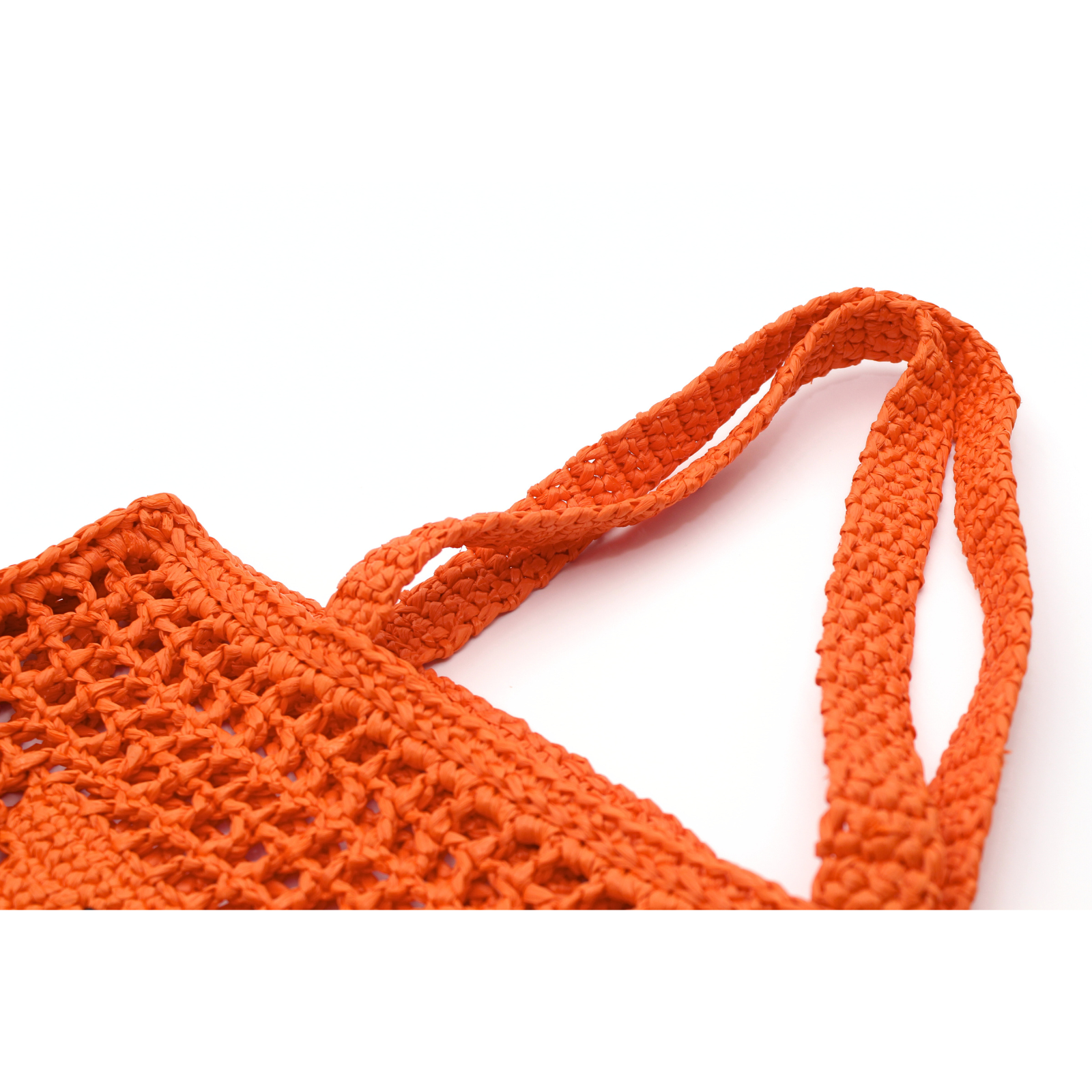Crochet Tote Raffia Tote Bag