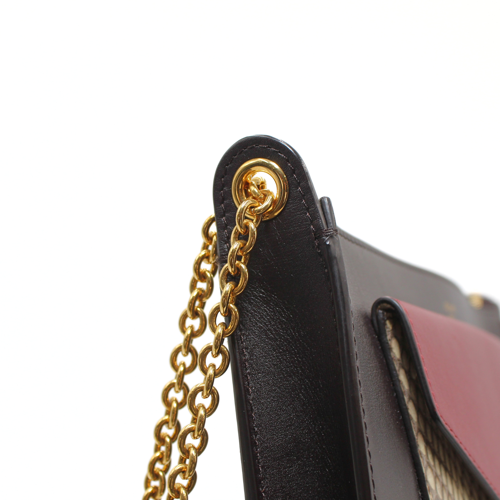 Envelope Calf Python Crossbody Bag
